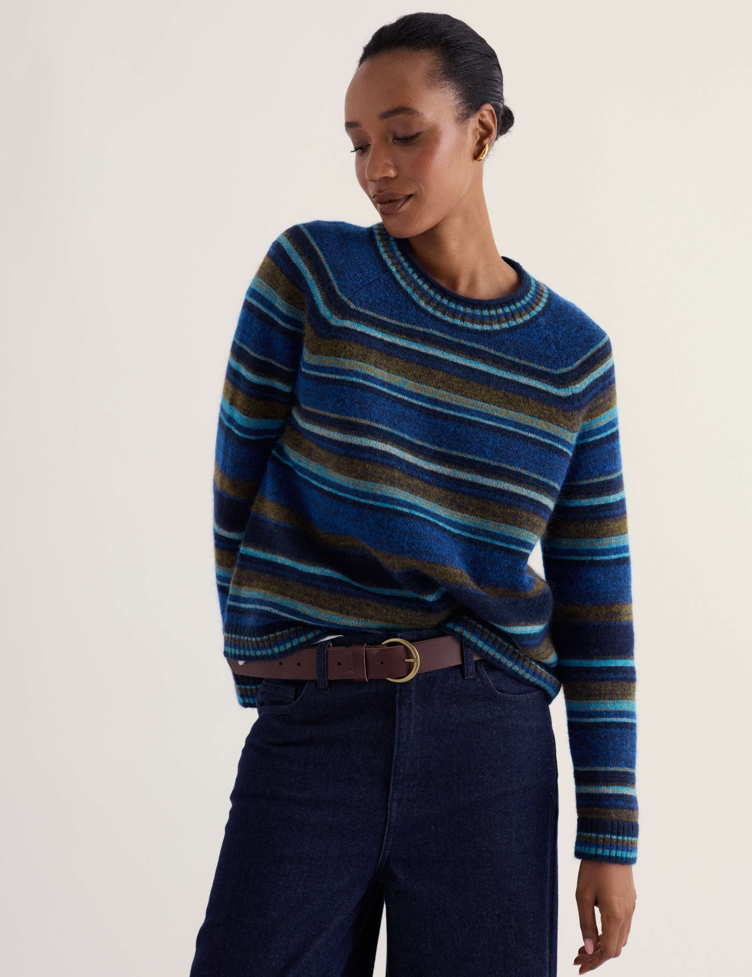 Wool Blend Striped Jumper with Mohair 5 of 5