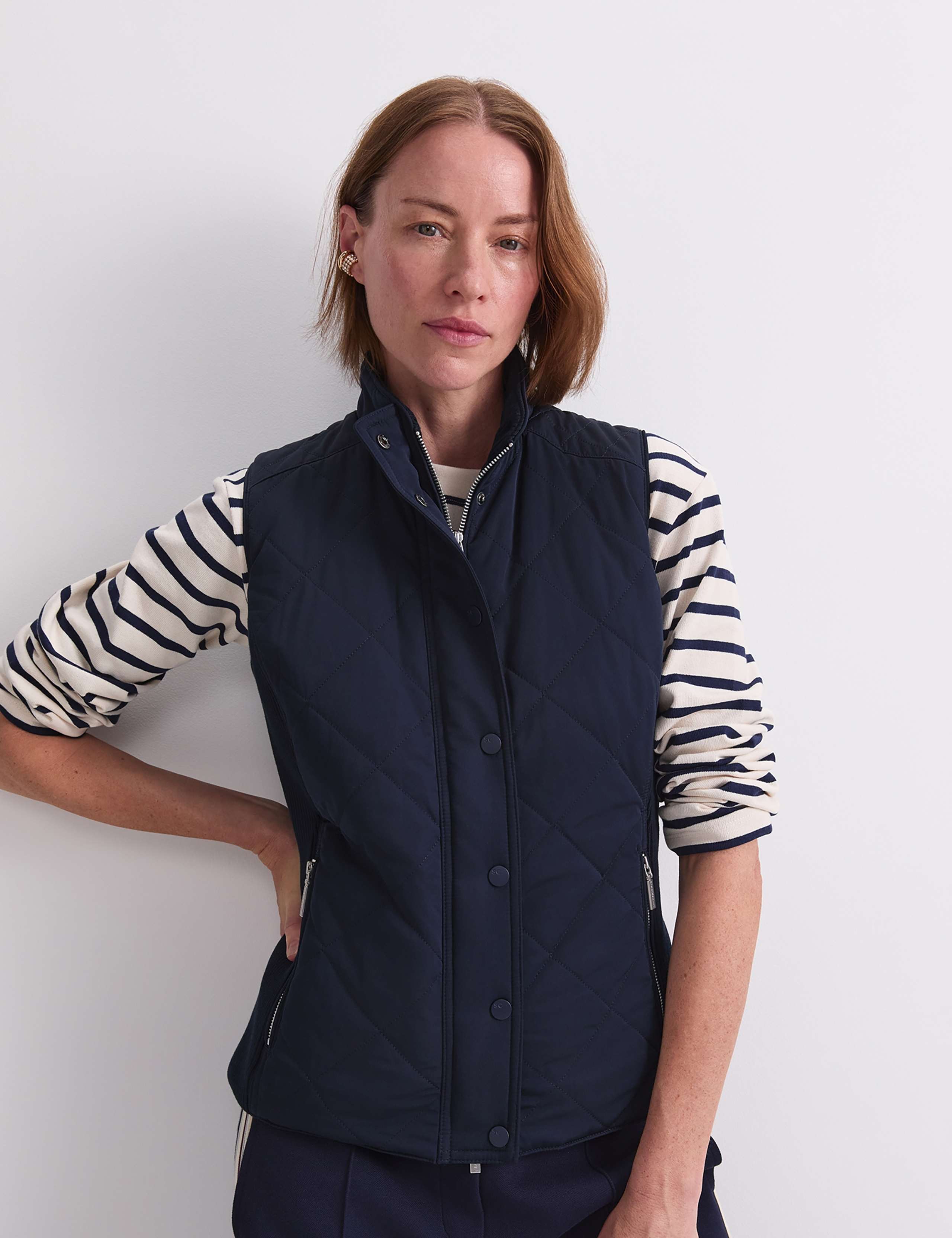 Quilted High Neck Gilet 3 of 7