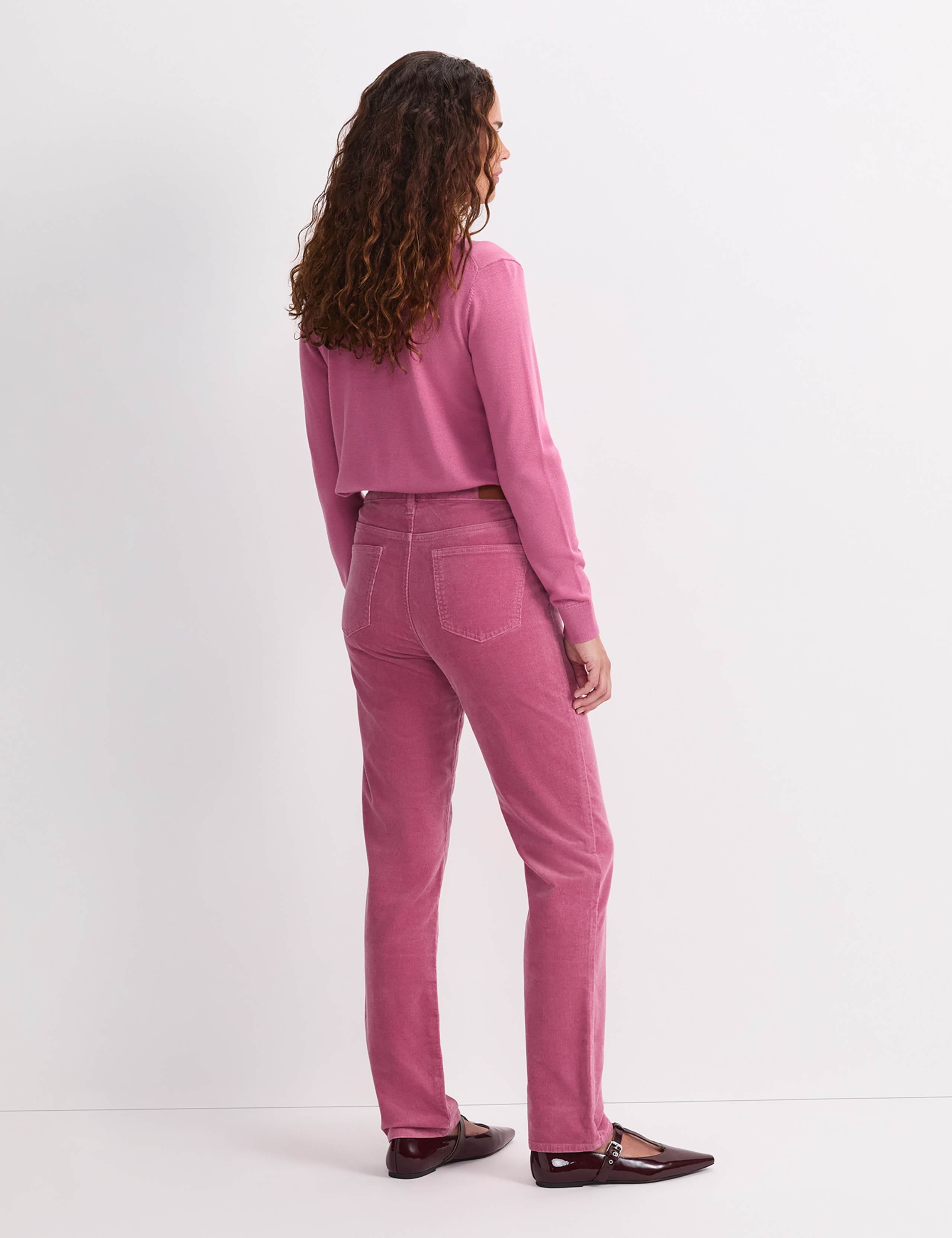 Cord High Waisted Straight Leg Jeans 3 of 6