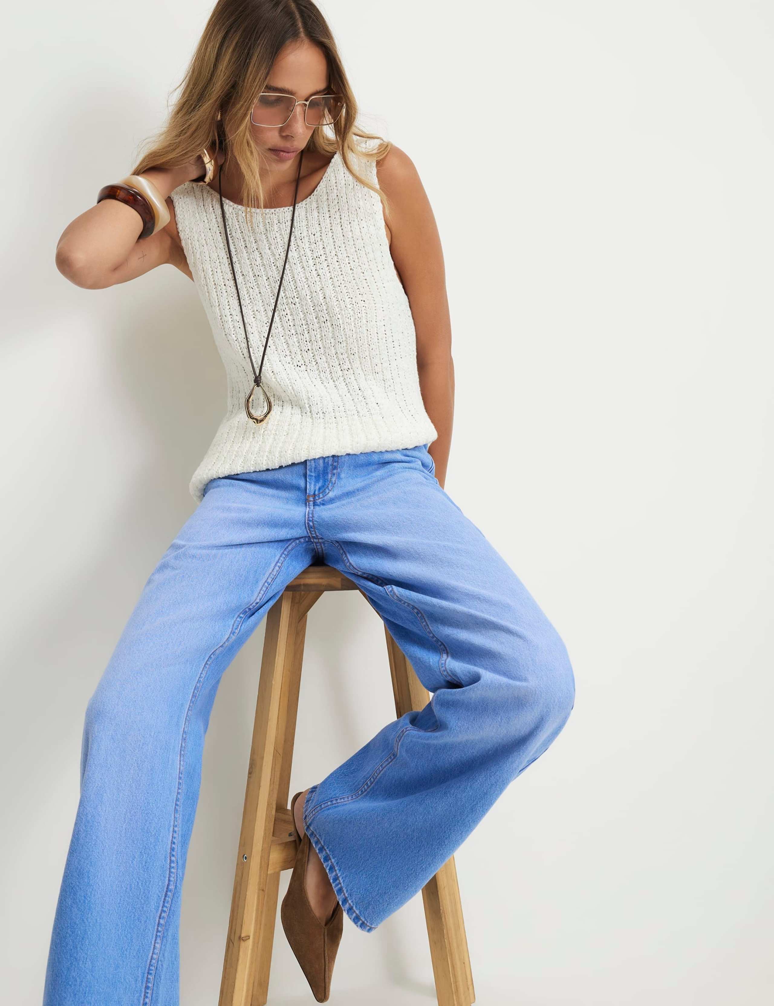 Relaxed Mid Rise Straight Leg Jeans 4 of 5