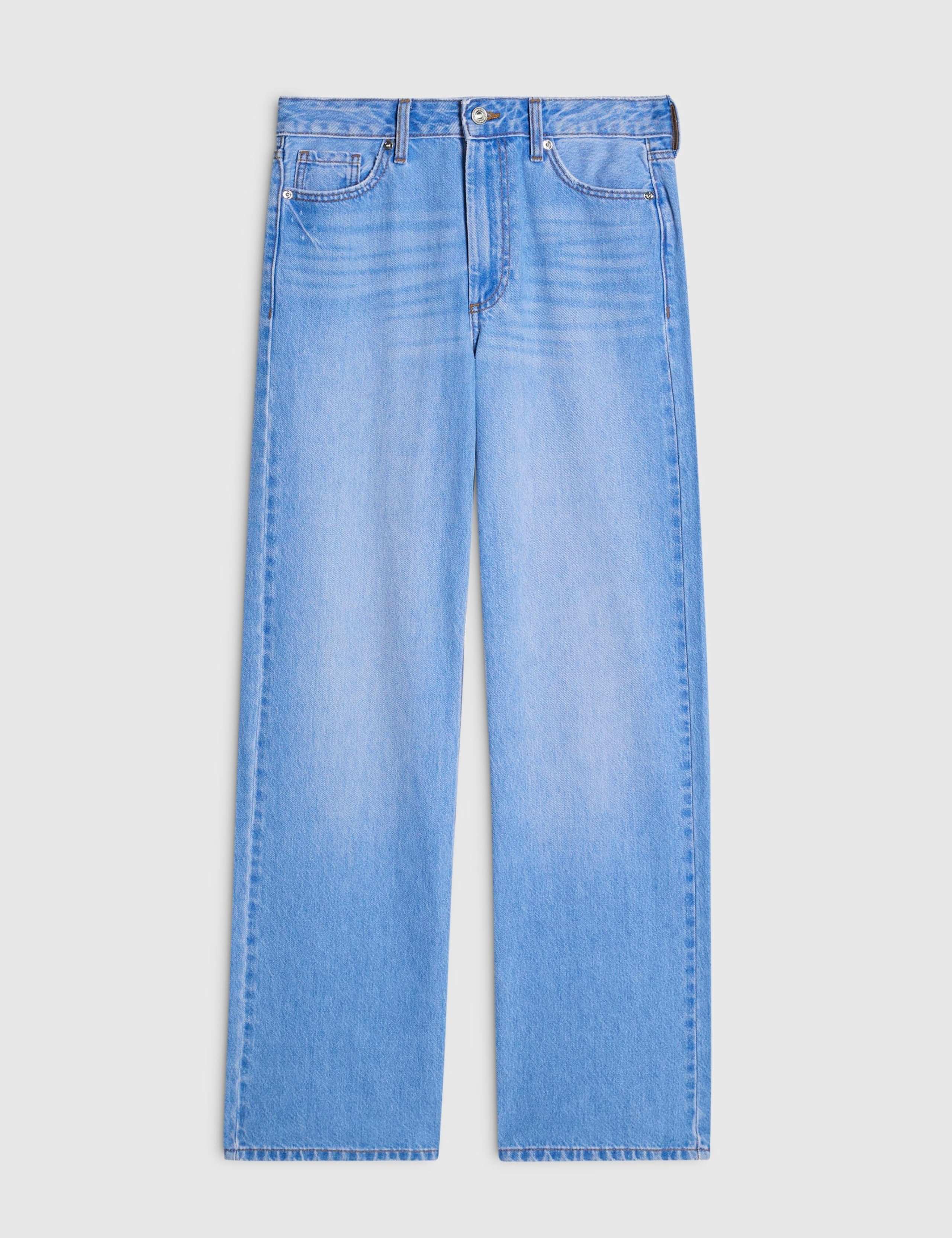 Relaxed Mid Rise Straight Leg Jeans 2 of 5