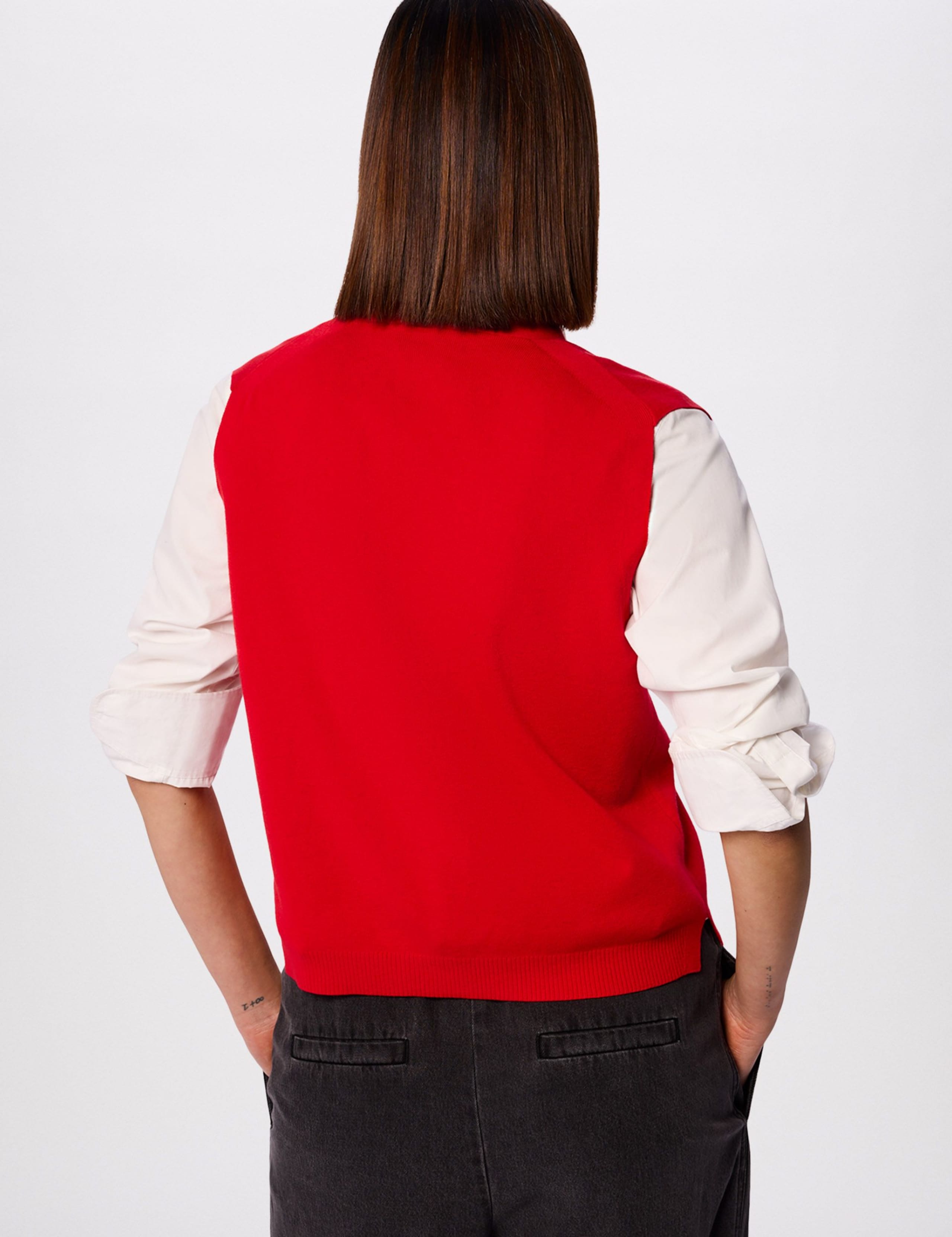 Cotton Rich V-Neck Knitted Vest 4 of 6