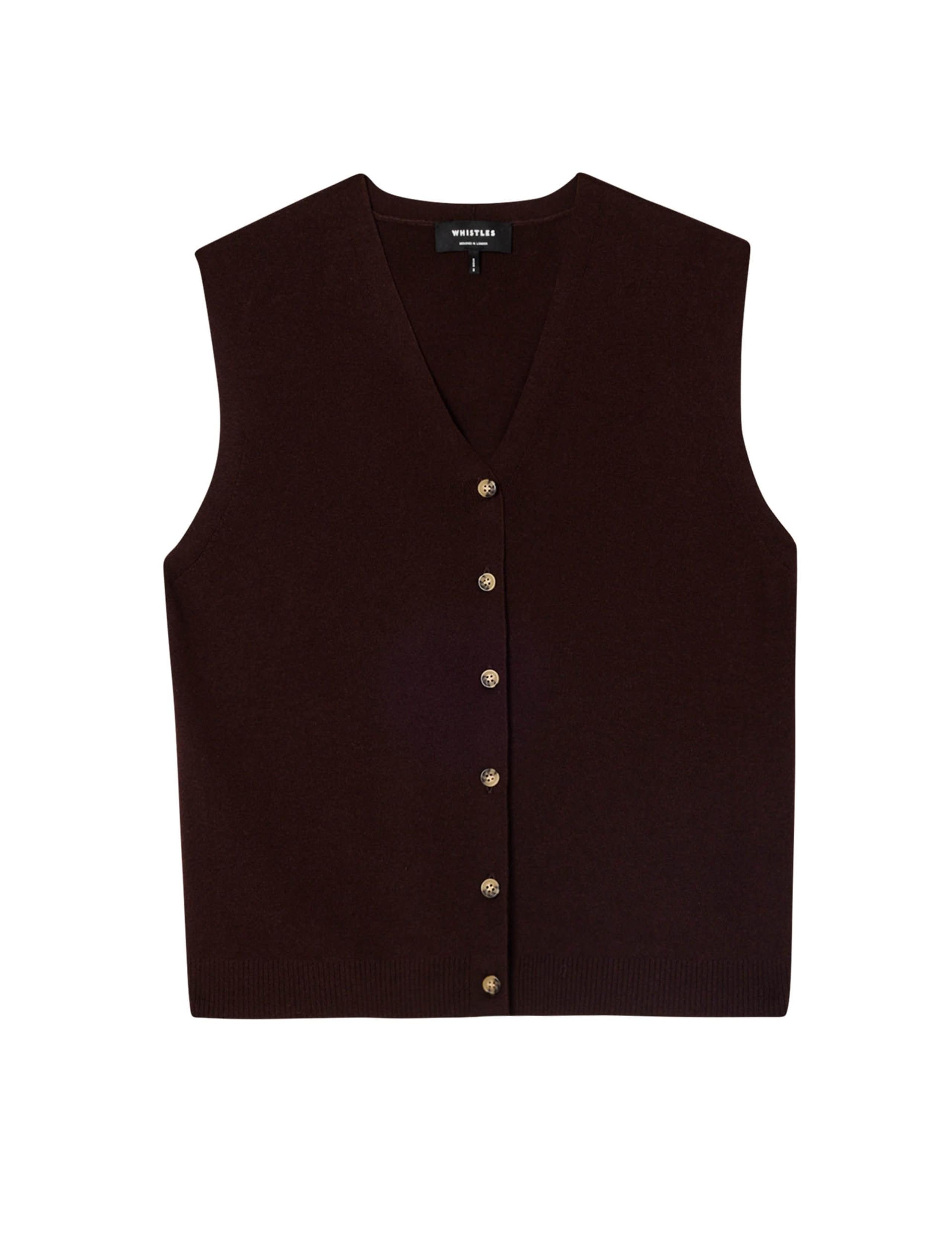 Cotton Rich V-Neck Knitted Vest 2 of 6