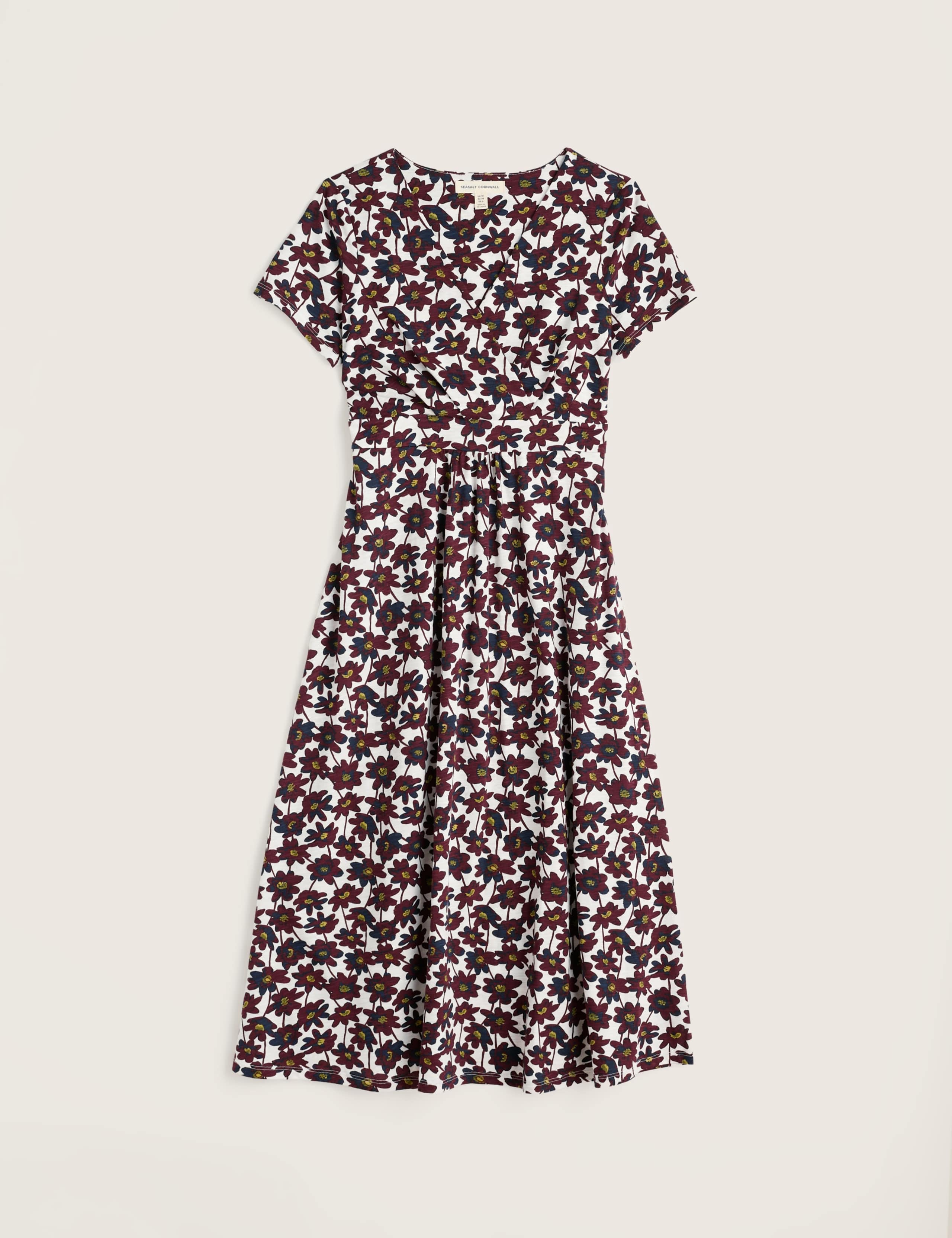 Pure Cotton Jersey Floral Midi Dress 2 of 5