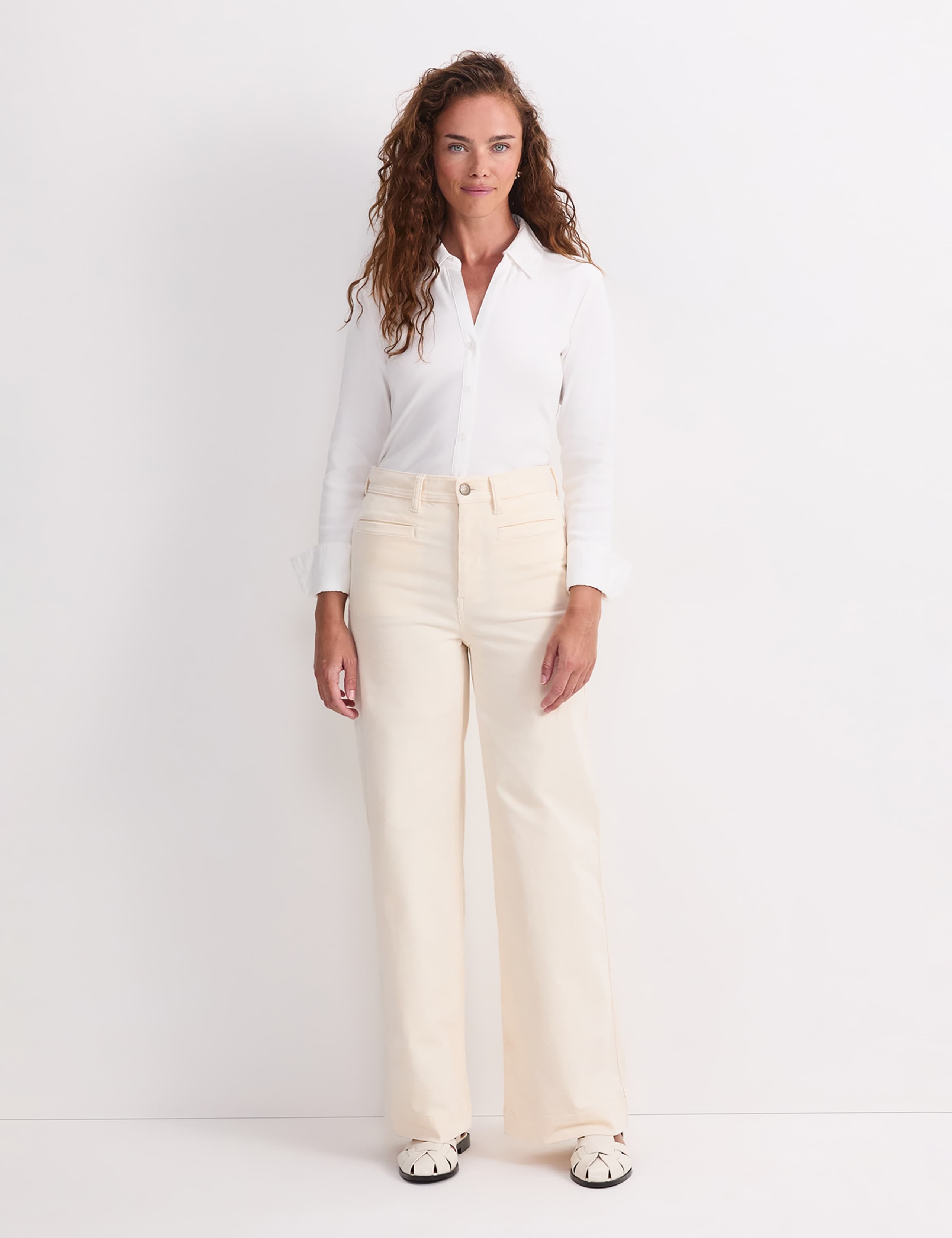 High Waisted Wide Leg Jeans 2 of 4