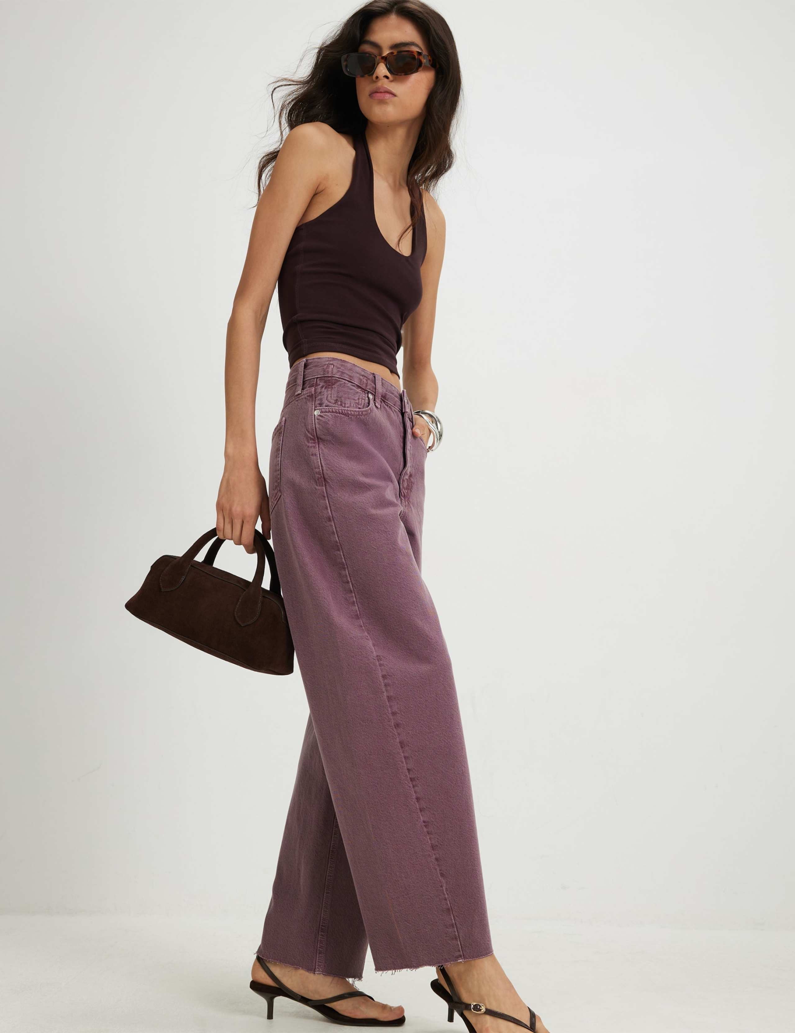 High Waisted Twist Seam Barrel Jeans 6 of 6