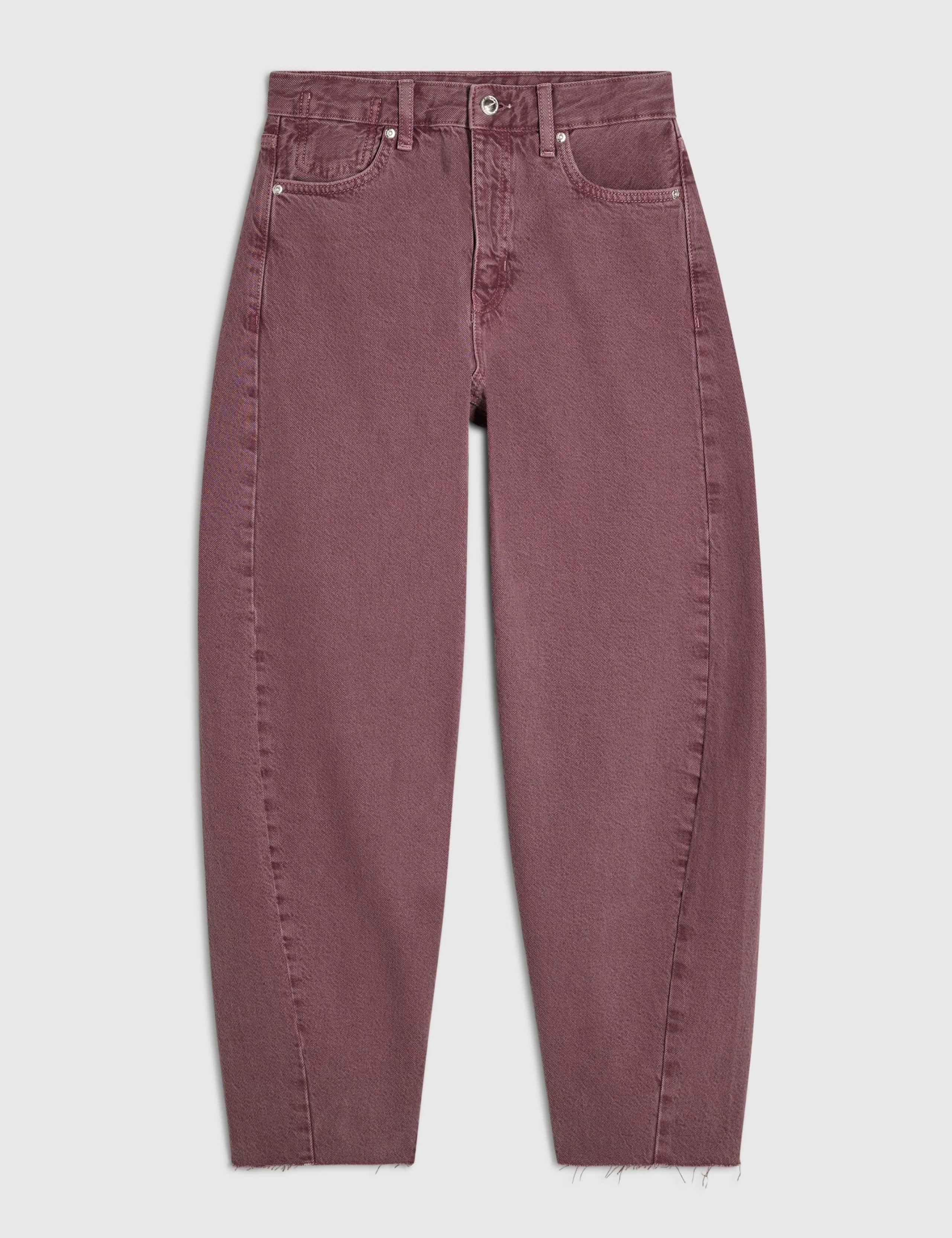 High Waisted Twist Seam Barrel Jeans 2 of 6