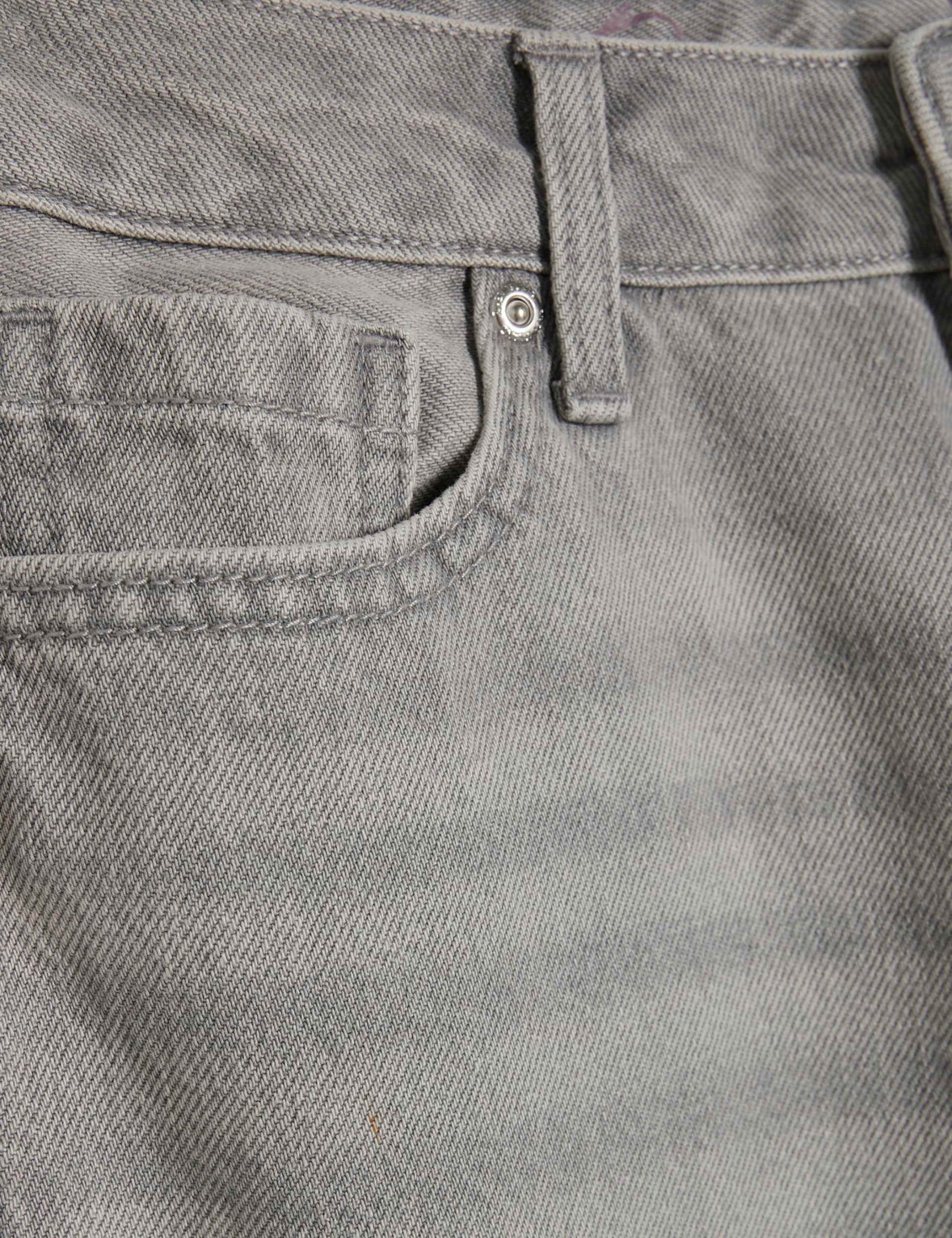 Relaxed Mid Rise Whiskered Straight Leg Jeans 2 of 2