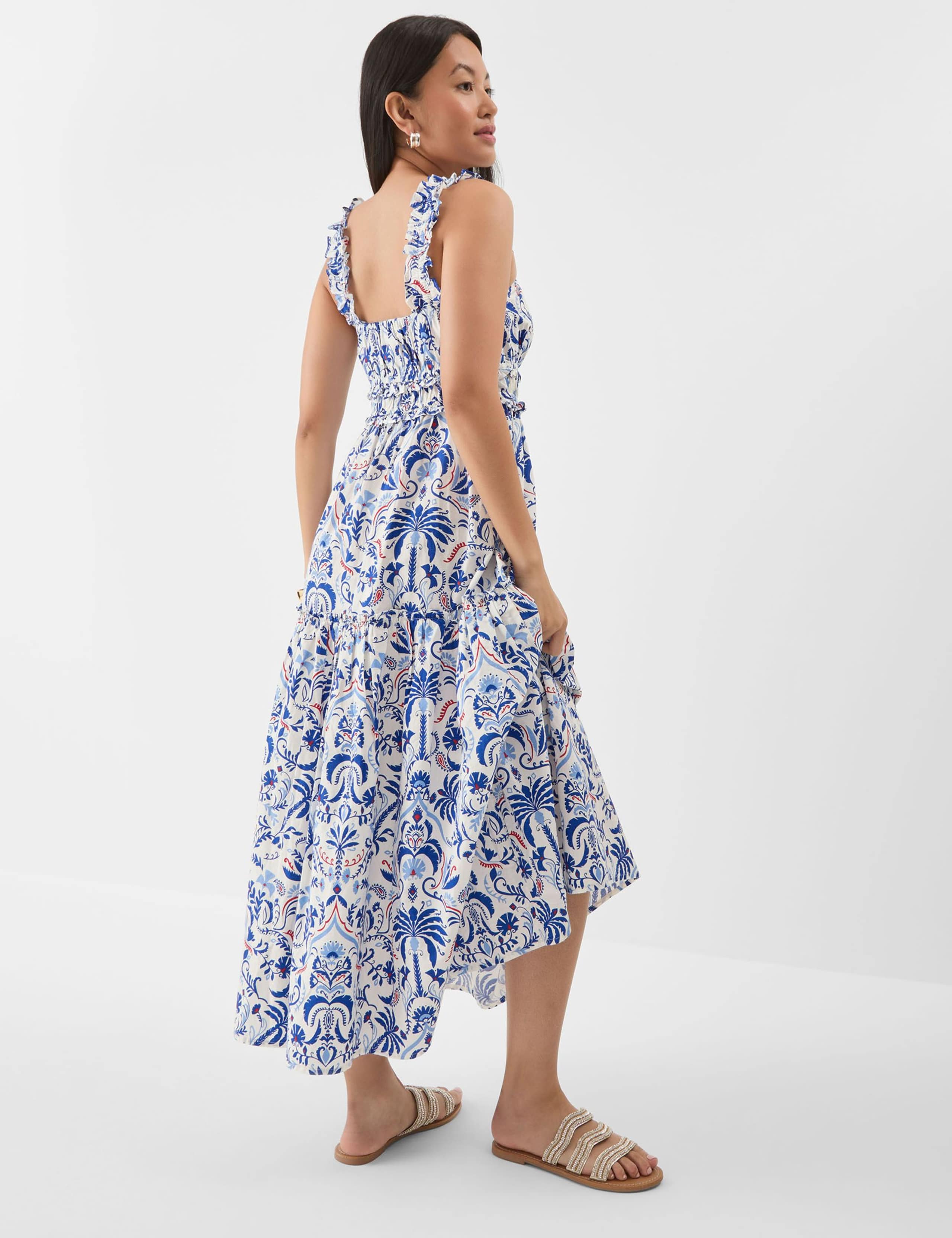 Pure Cotton Printed Midaxi Beach Dress 3 of 5