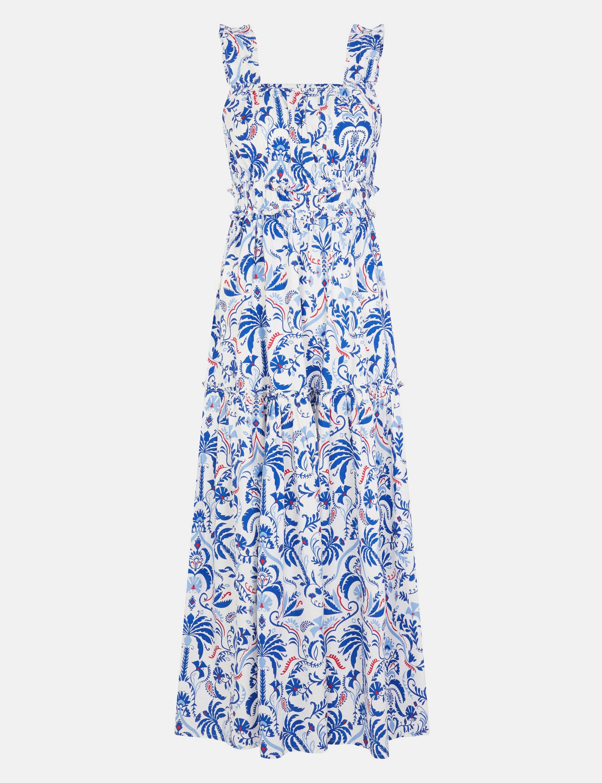 Pure Cotton Printed Midaxi Beach Dress 2 of 5