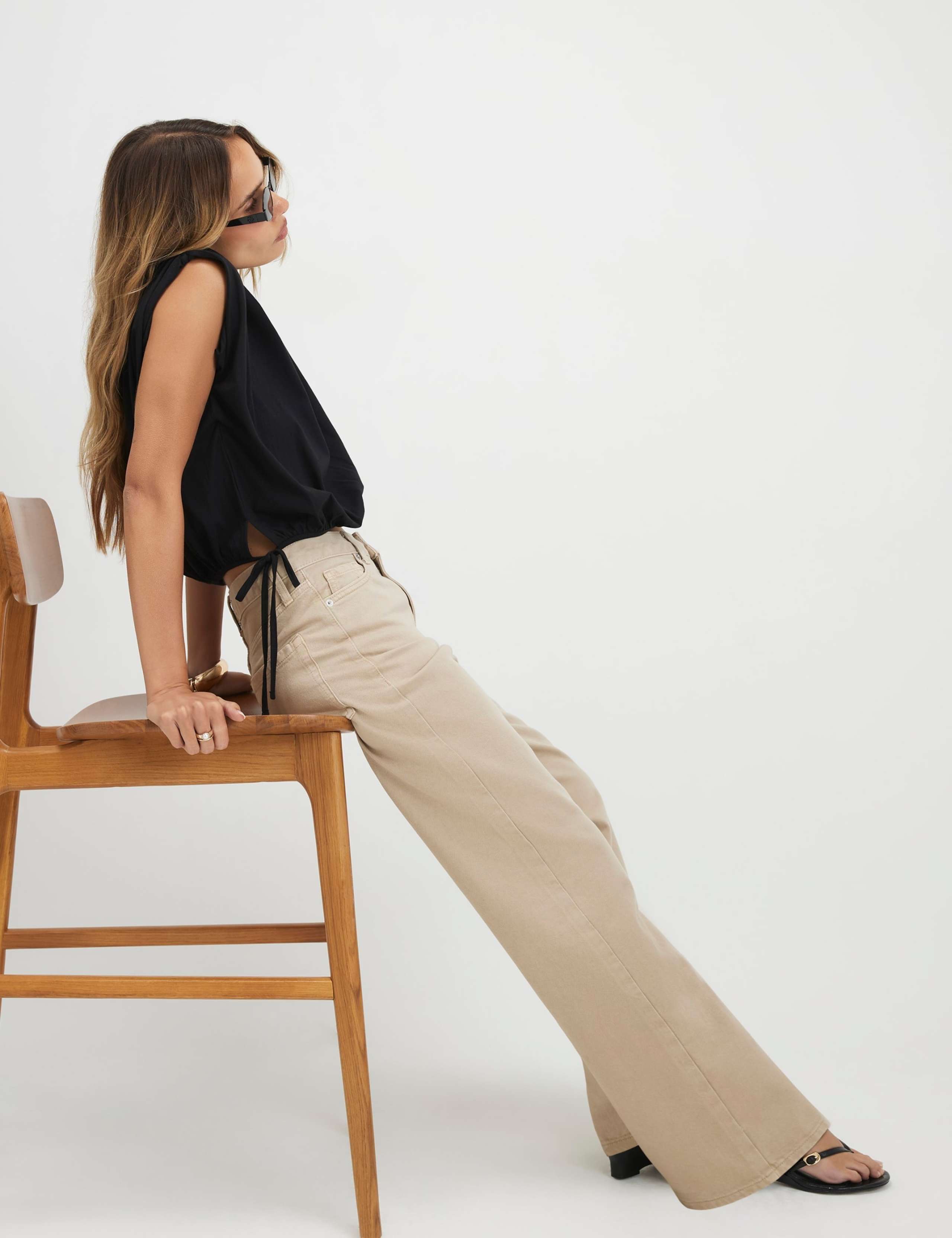 Relaxed Mid Rise Straight Leg Jeans 3 of 5