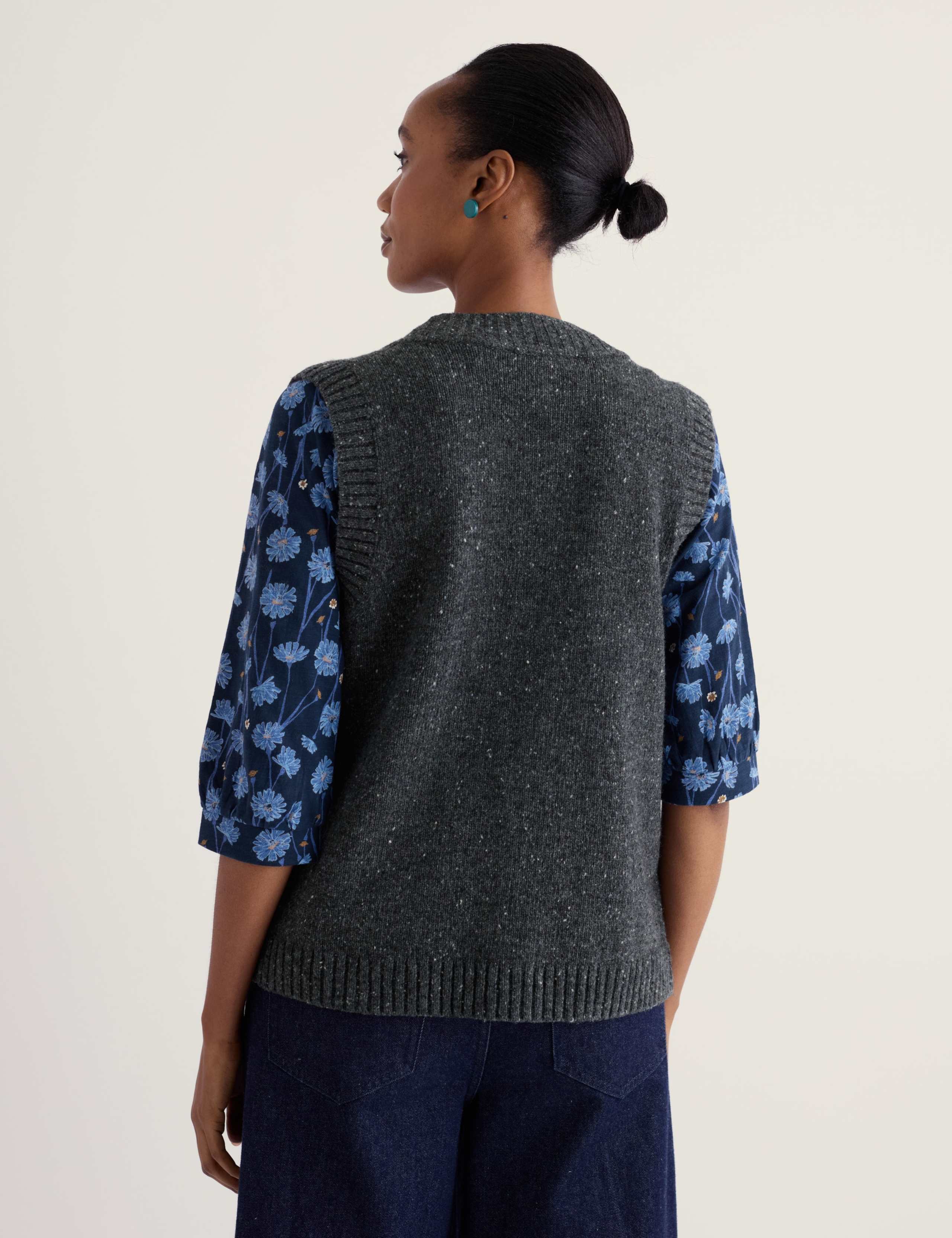 Wool Rich Knitted Vest 3 of 5