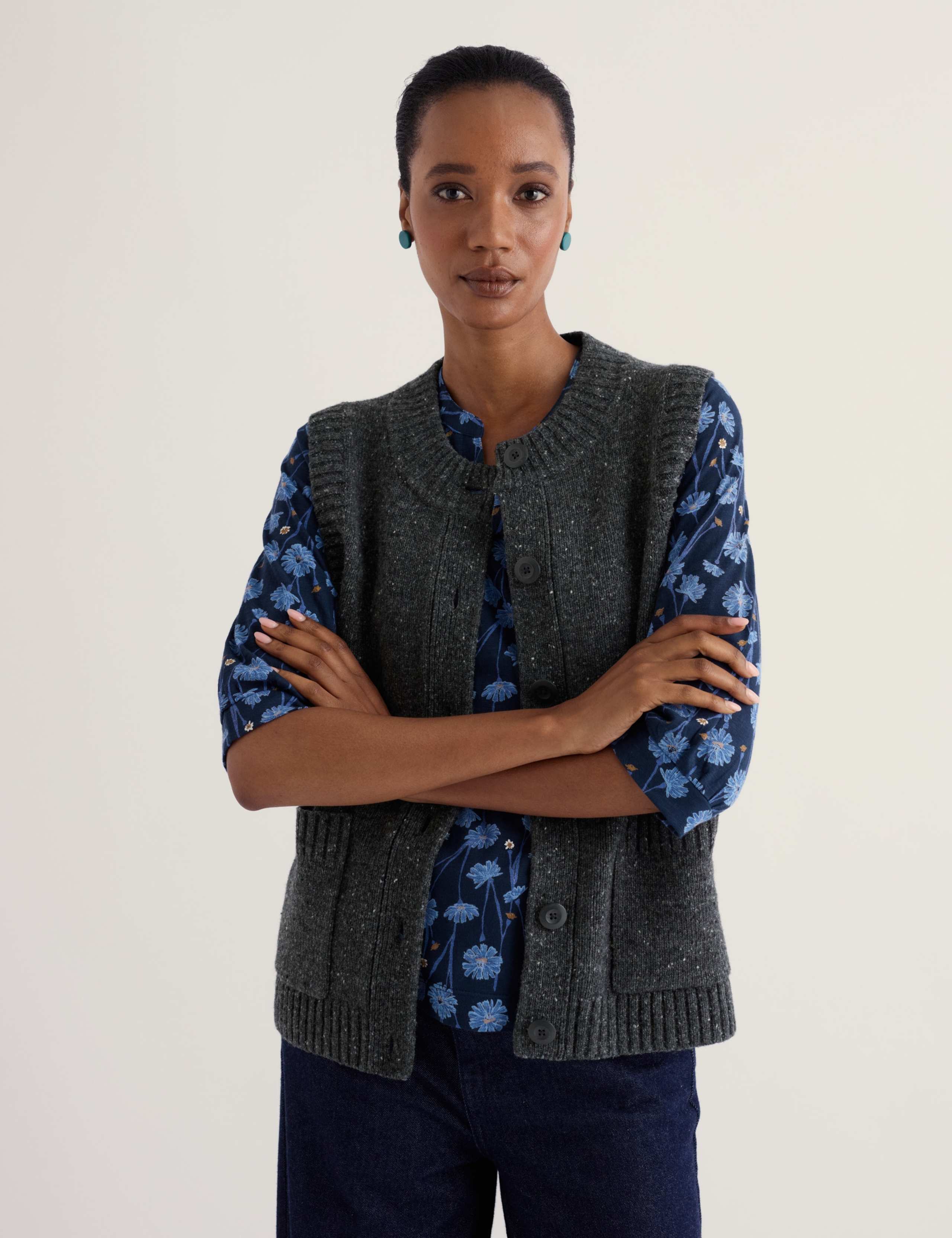 Wool Rich Knitted Vest 4 of 5