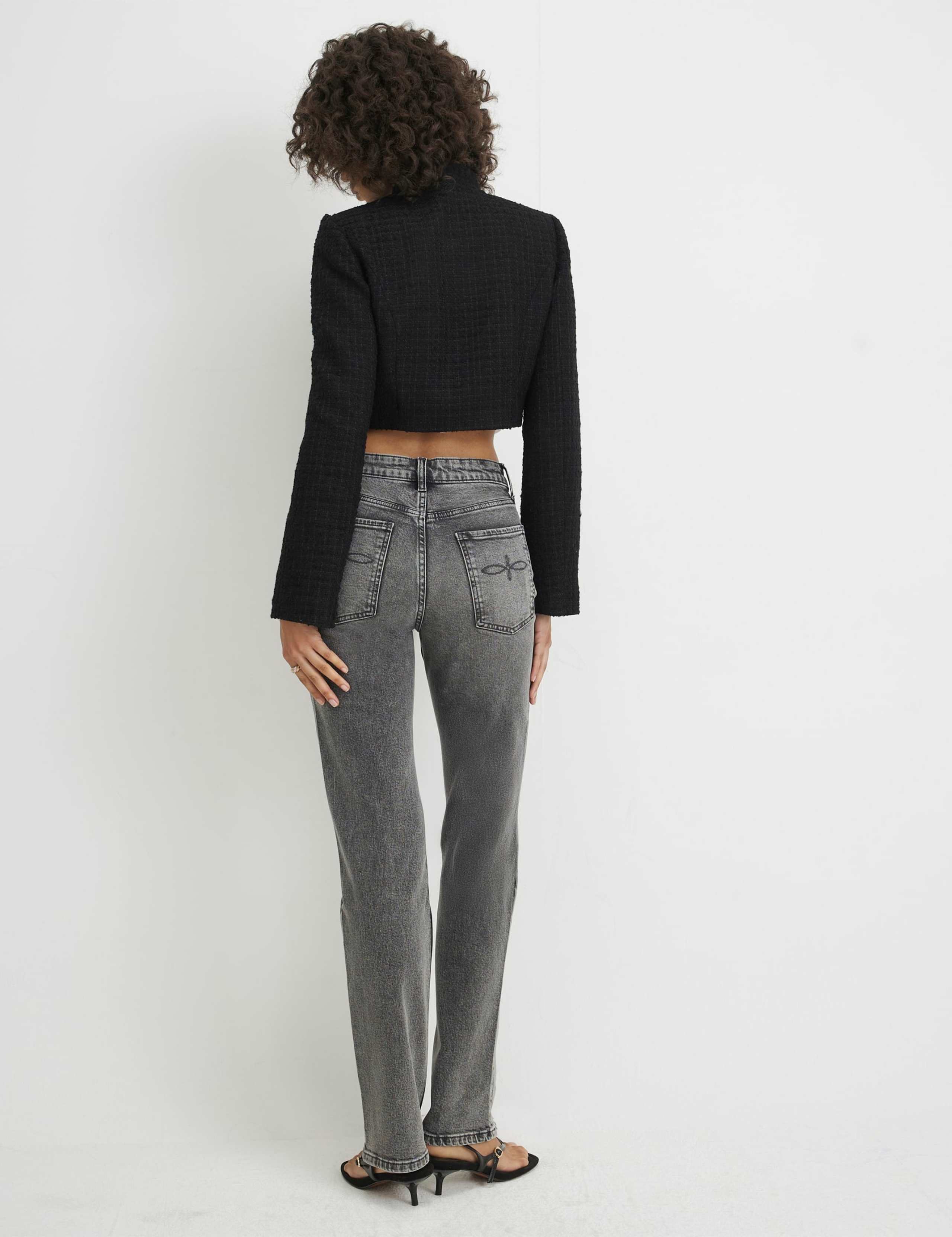 Mid Rise Straight Leg Jeans 3 of 3