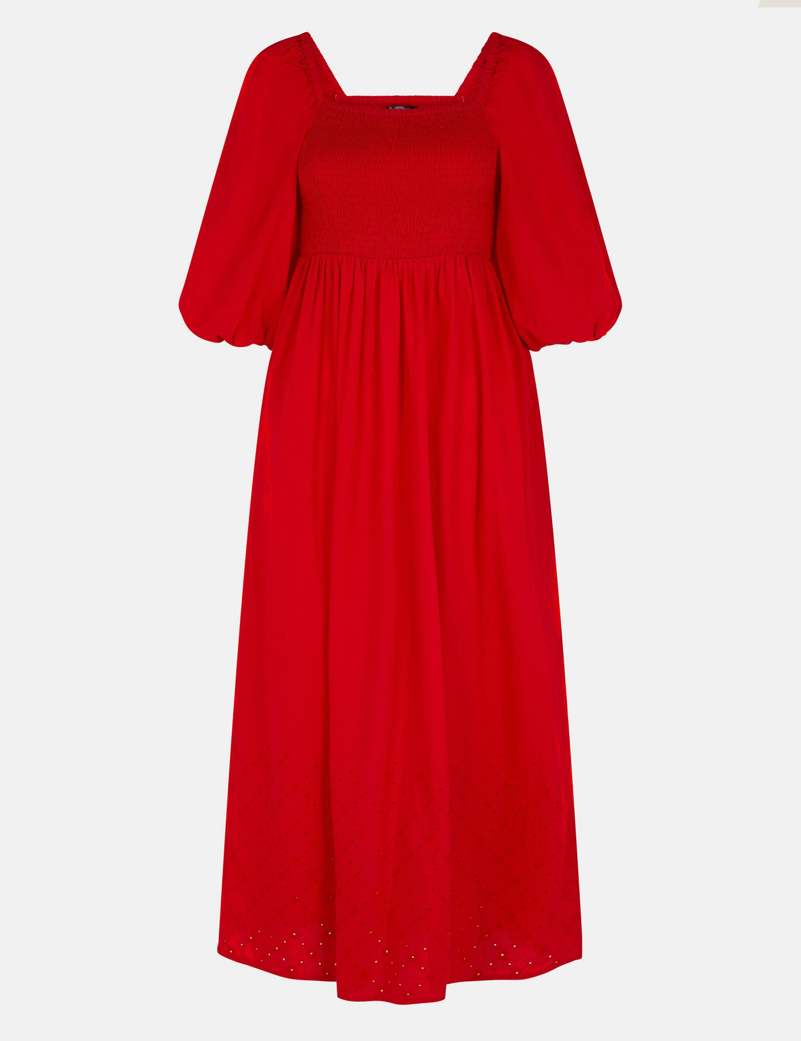 Pure Cotton Broderie Maxi Beach Dress 2 of 4