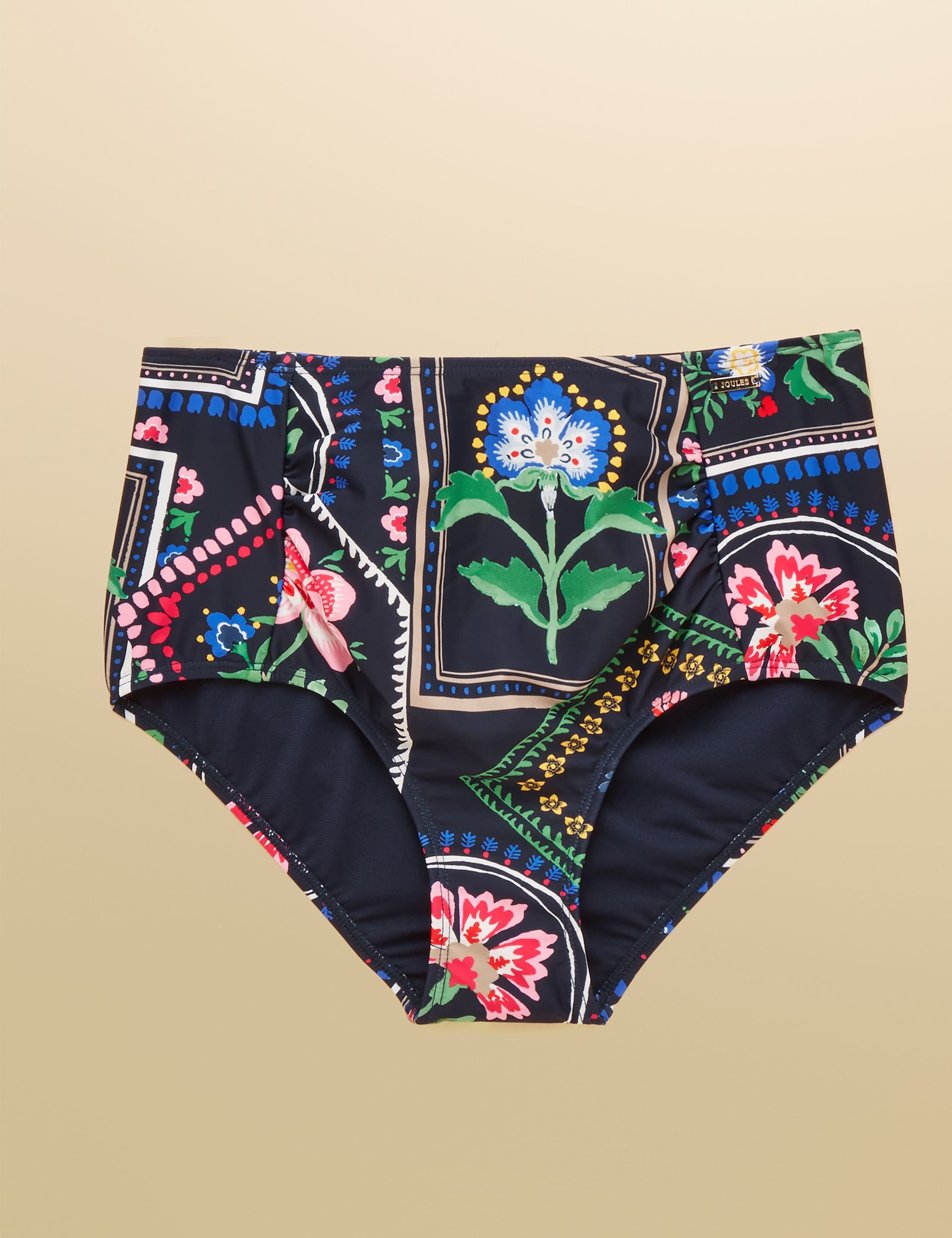 Floral High Waisted Bikini Bottoms 2 of 6