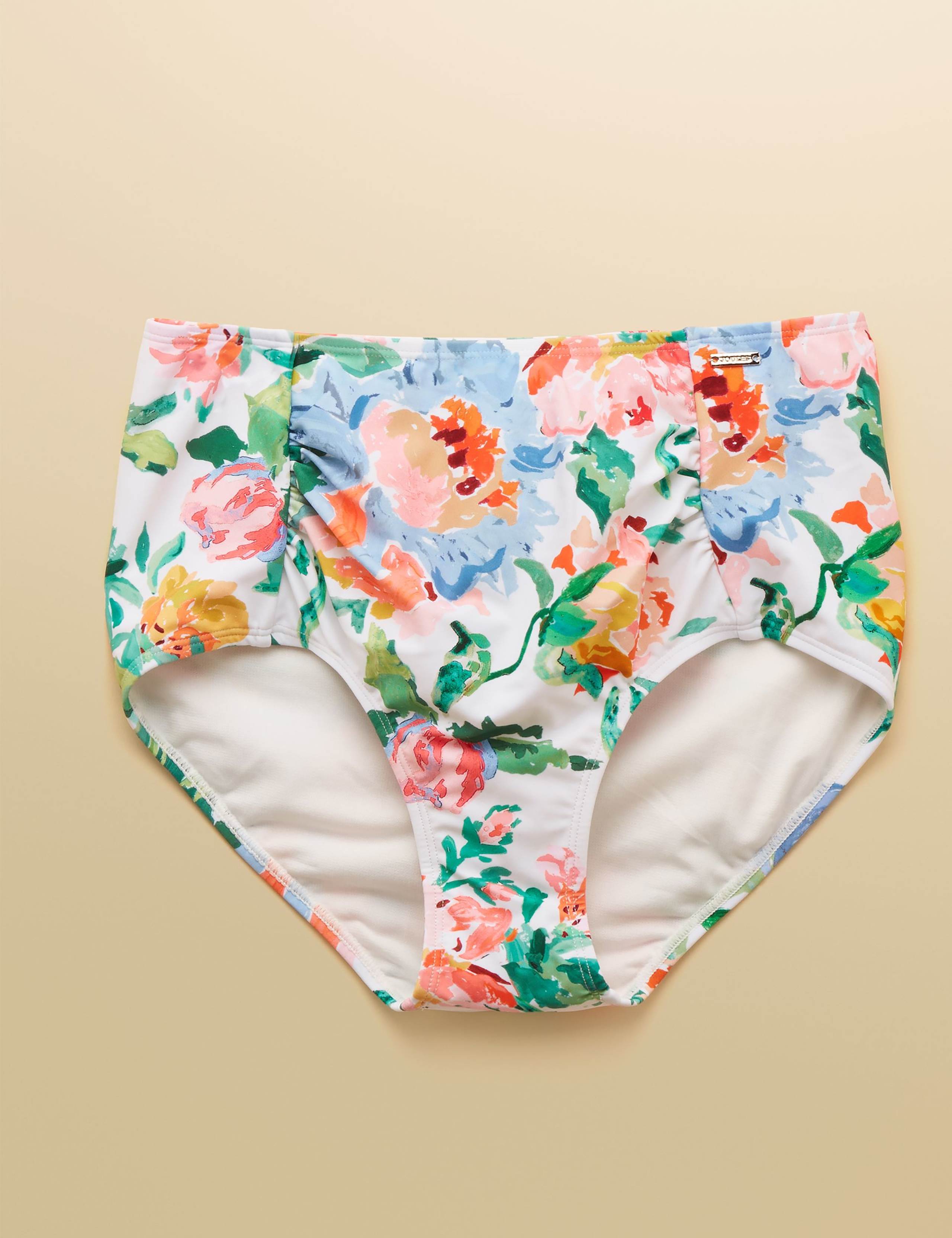 Floral High Waisted Bikini Bottoms 2 of 7