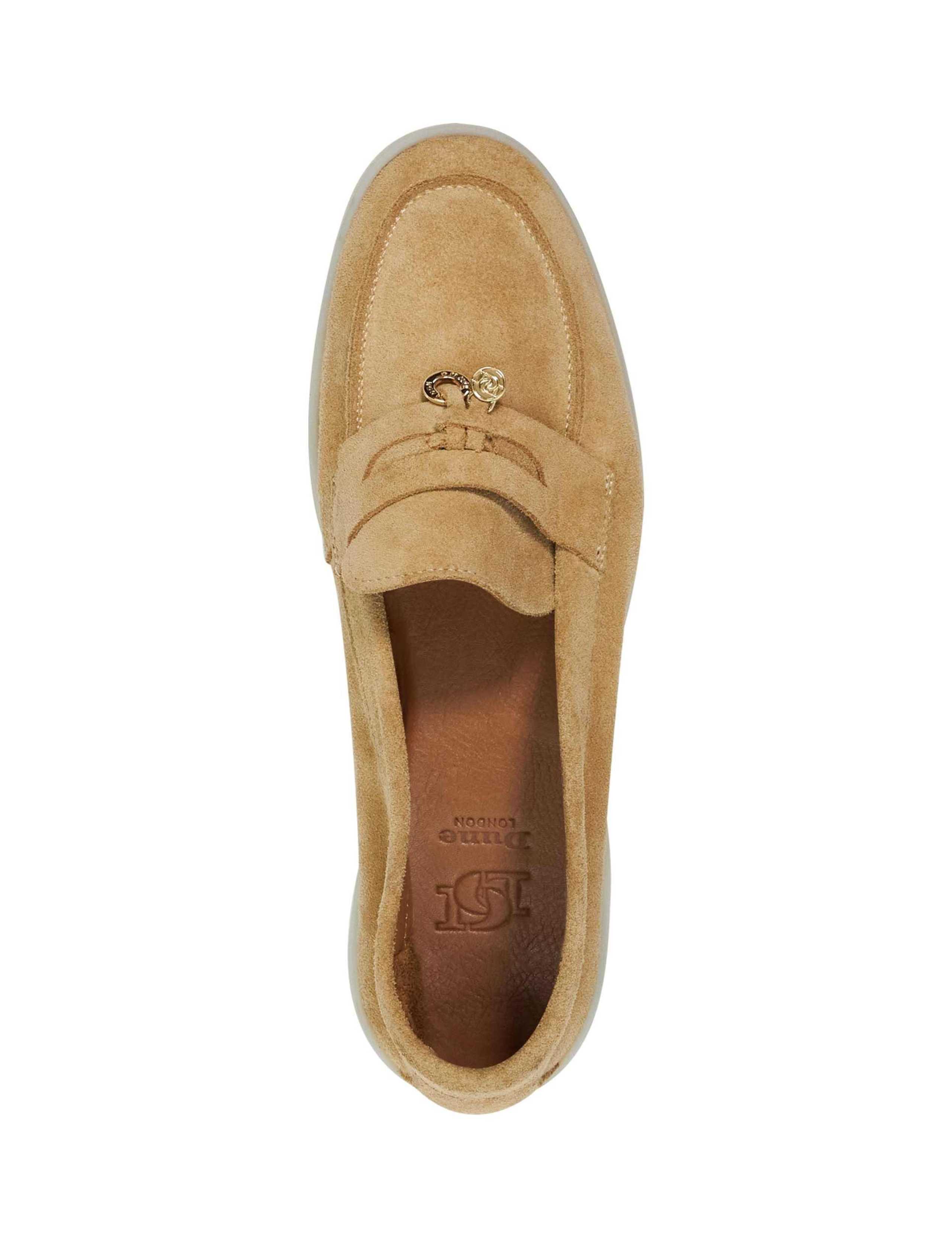 Suede Slip On Flat Loafers 2 of 5
