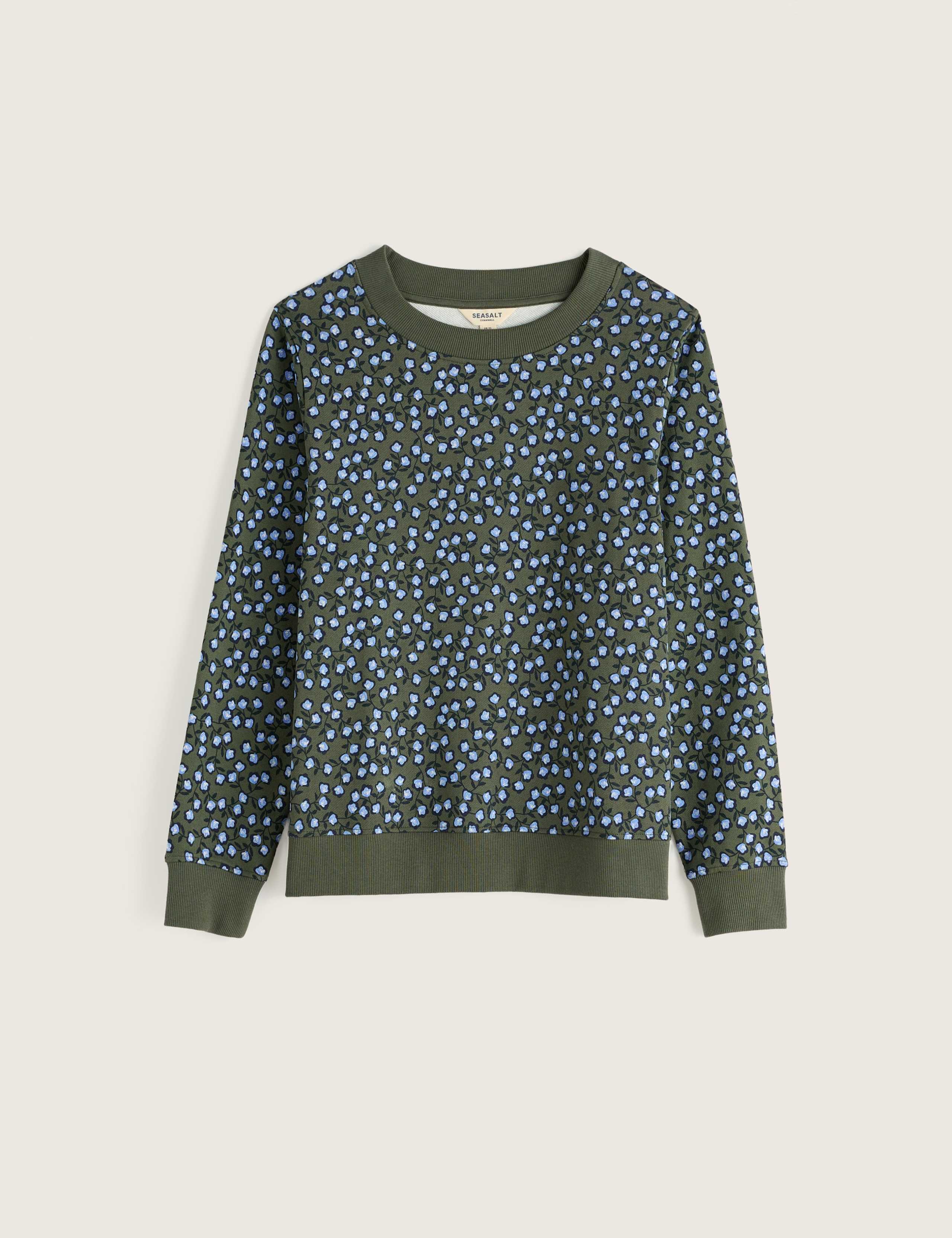 Pure Cotton Floral Relaxed Sweatshirt 2 of 5
