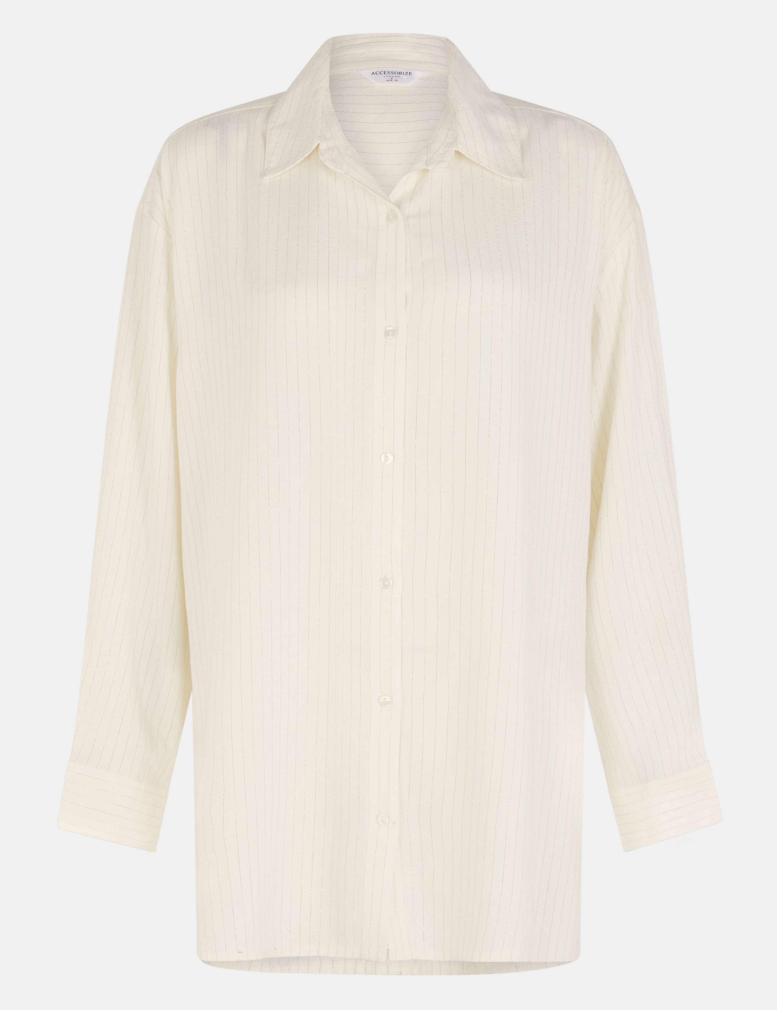 Striped Beach Cover Up Shirt 2 of 5