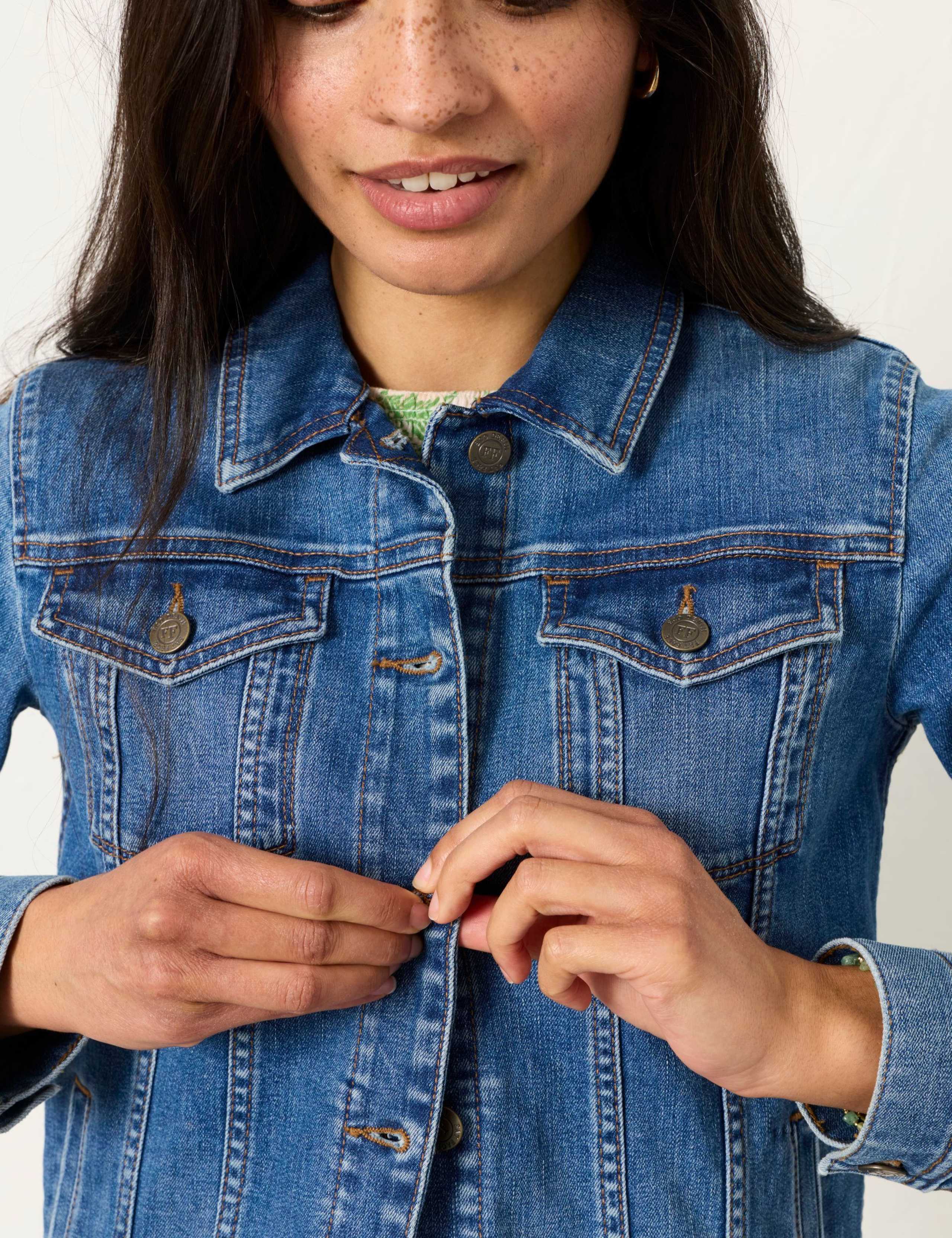 Denim Cropped Jacket 5 of 5
