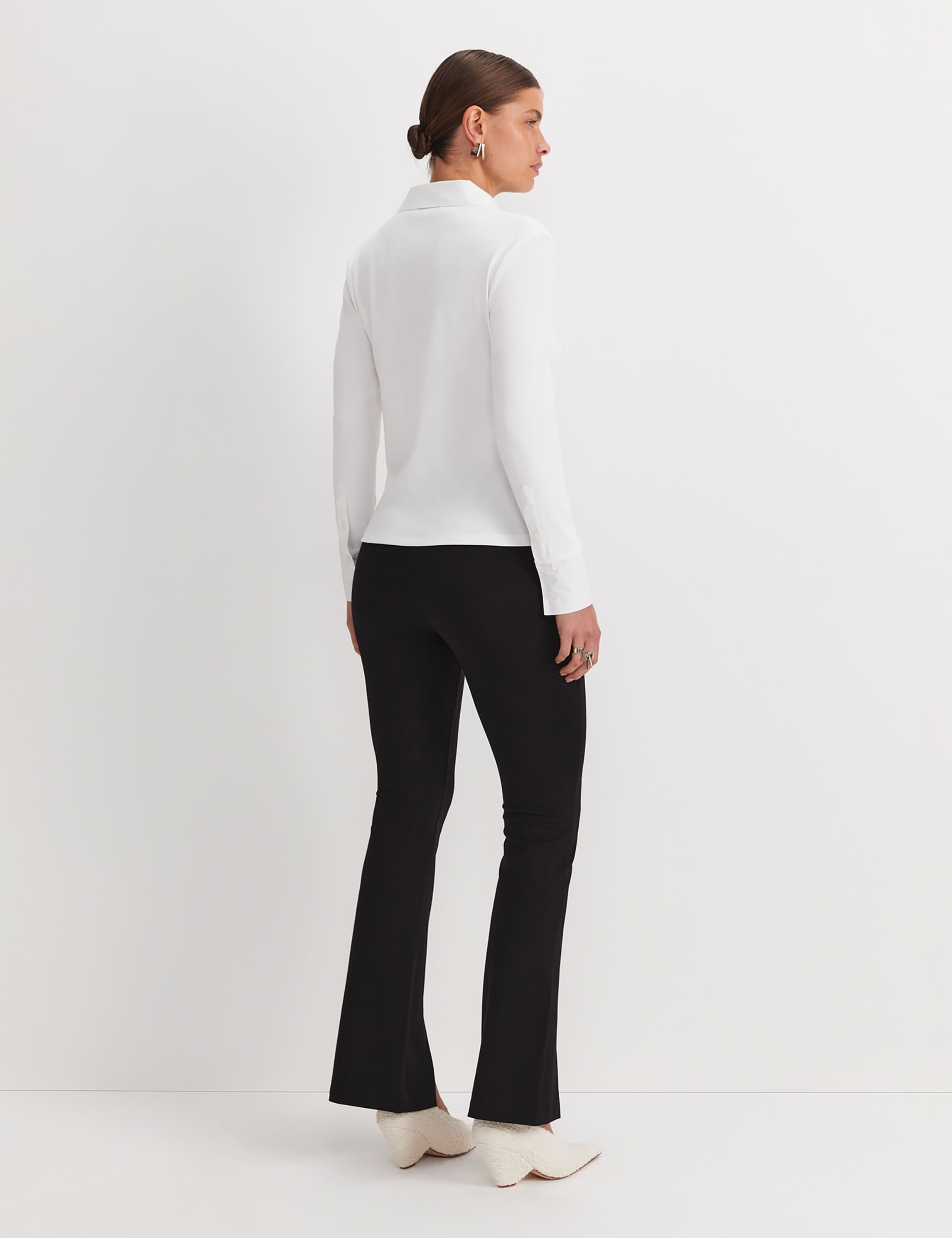 Cotton Rich Ribbed Collared Shirt 3 of 8