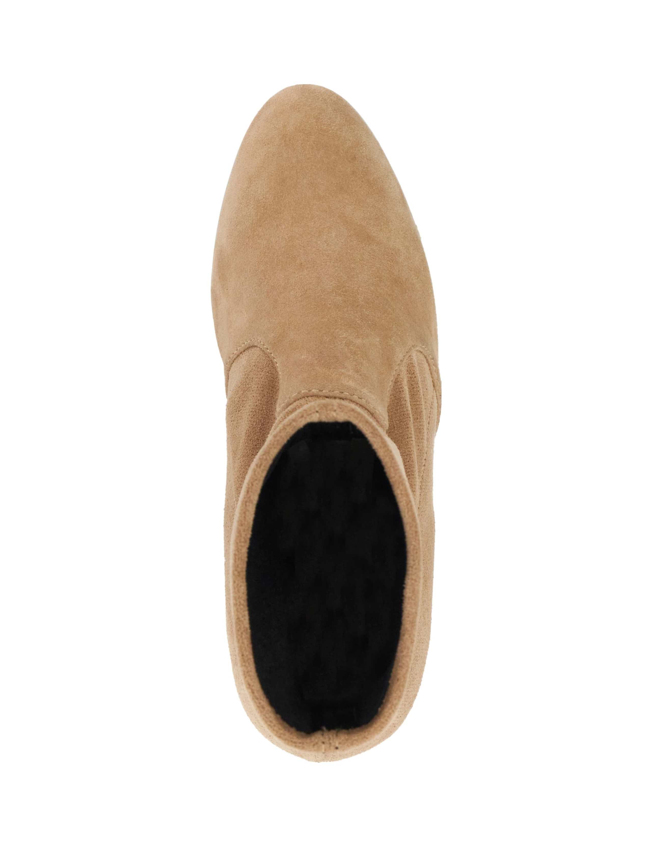 Suede Block Heel Sock Boots 3 of 6