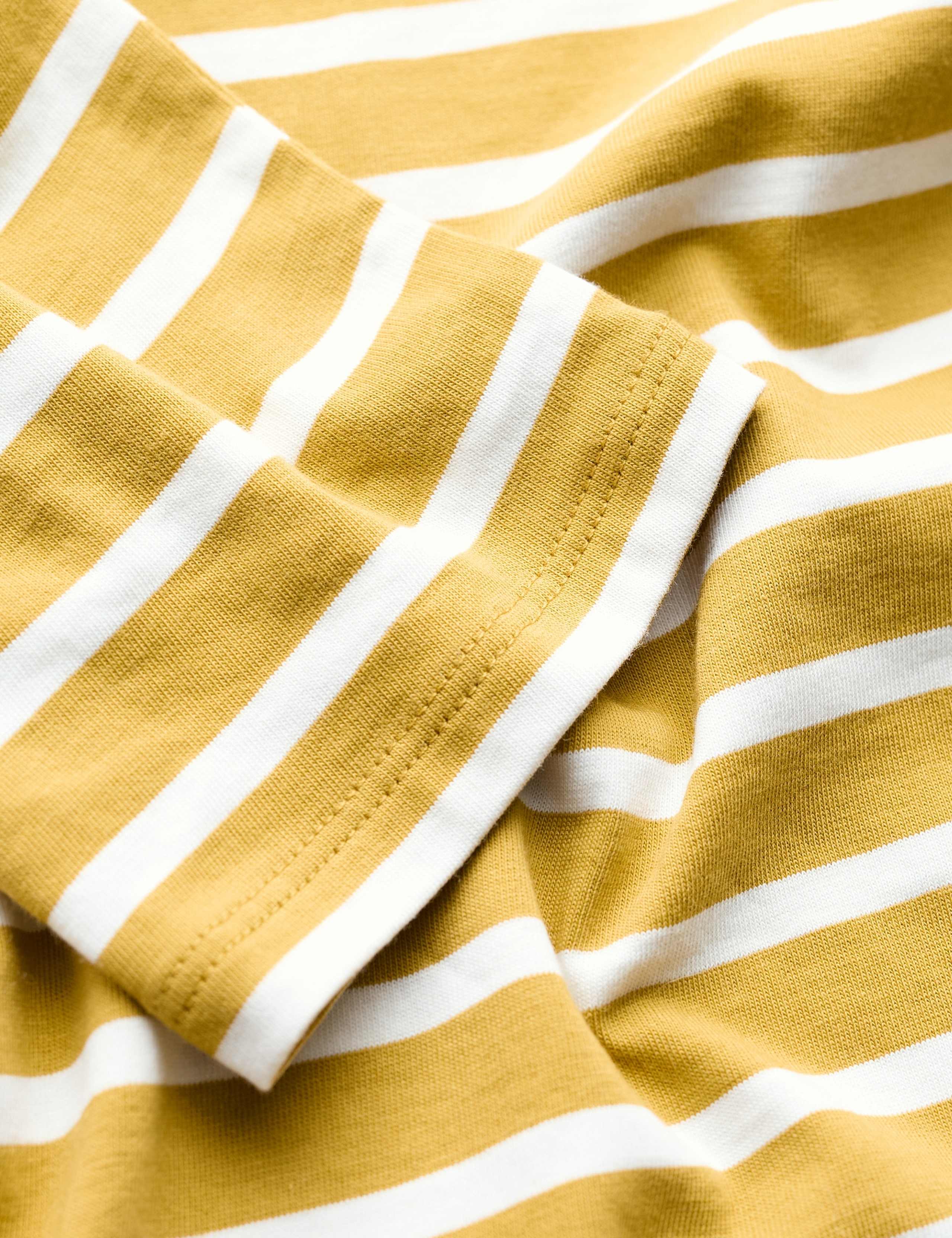 Pure Cotton Striped Crew Neck Relaxed Shirt 5 of 5