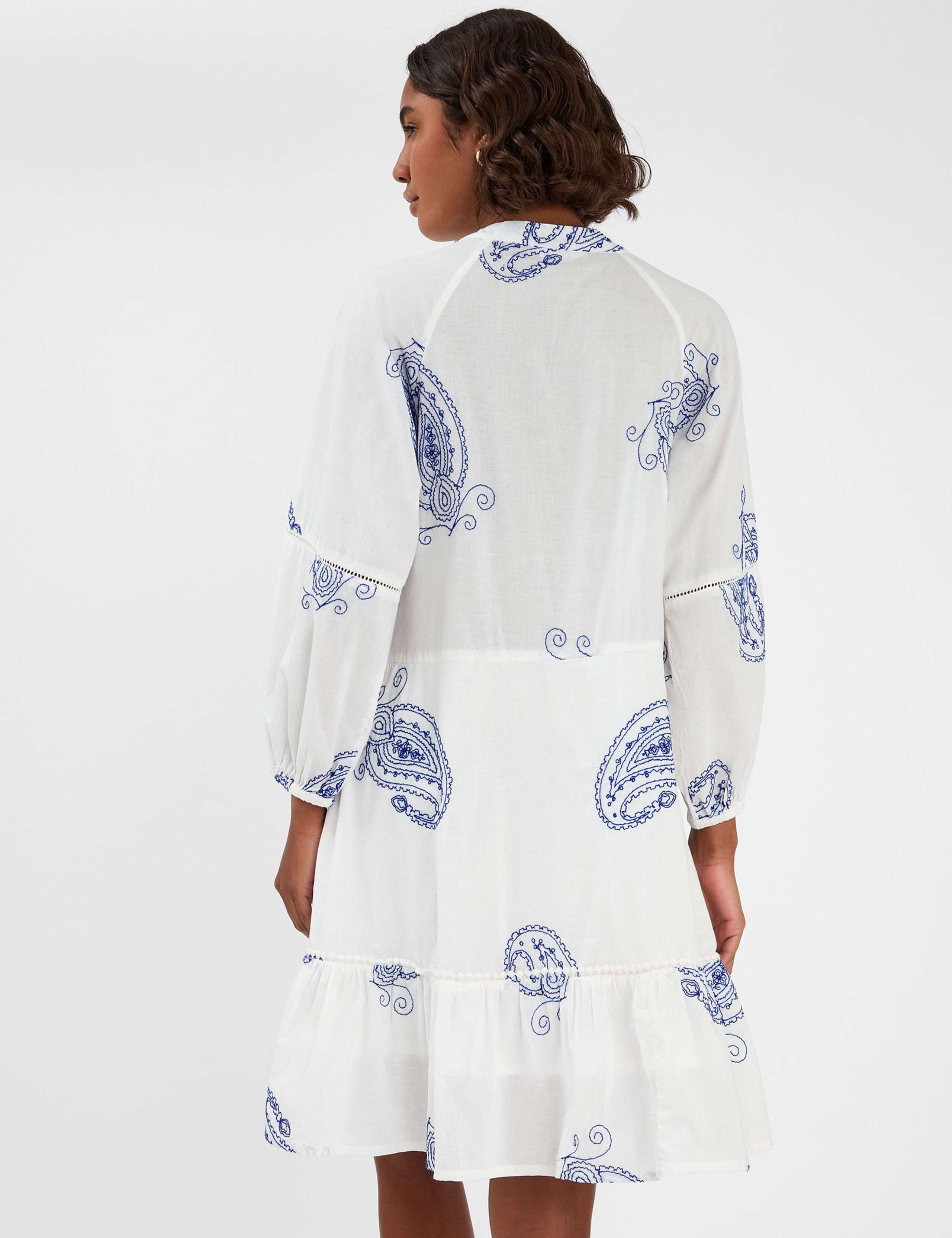Pure Cotton Embroidered Mini Beach Dress 3 of 4