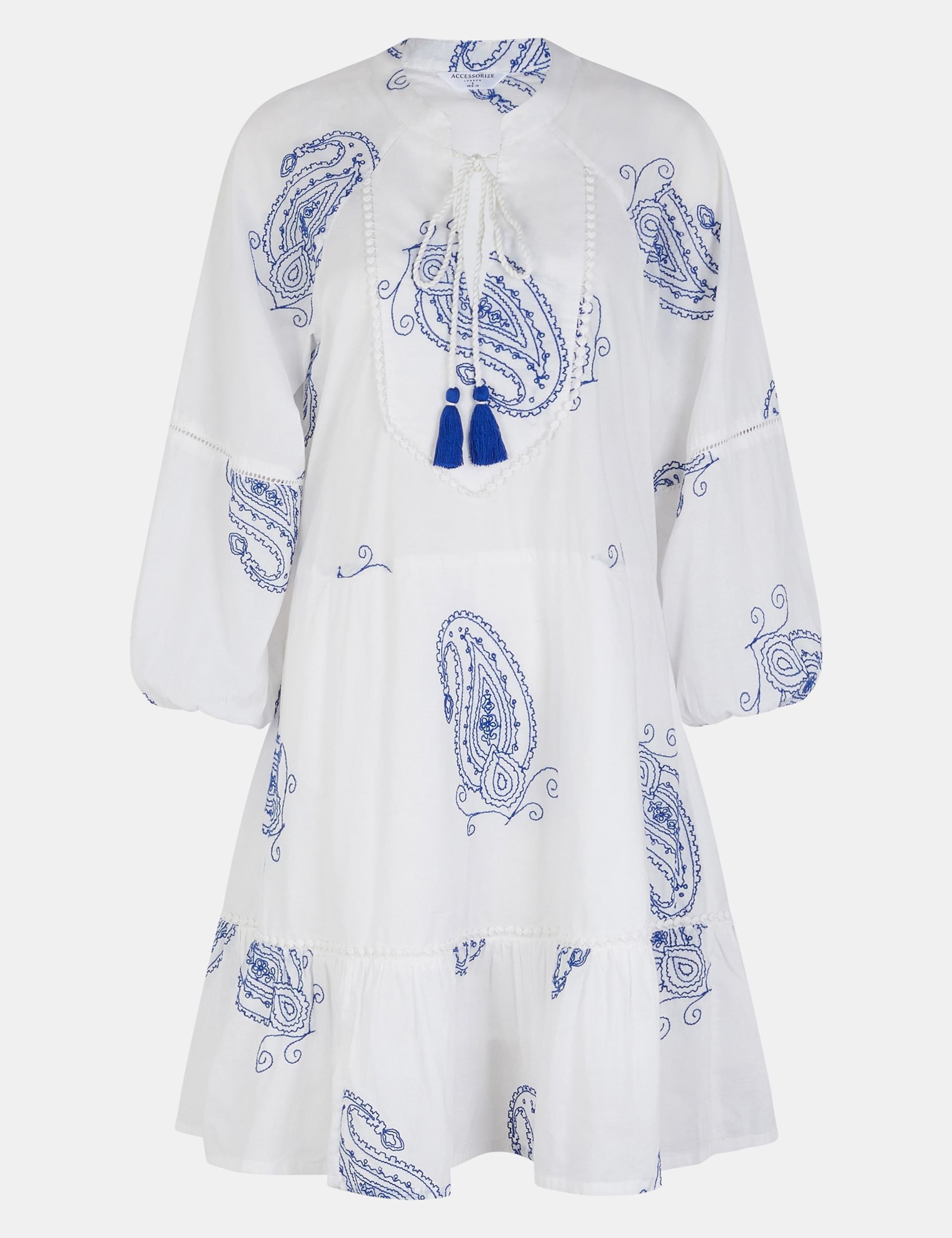 Pure Cotton Embroidered Mini Beach Dress 2 of 4