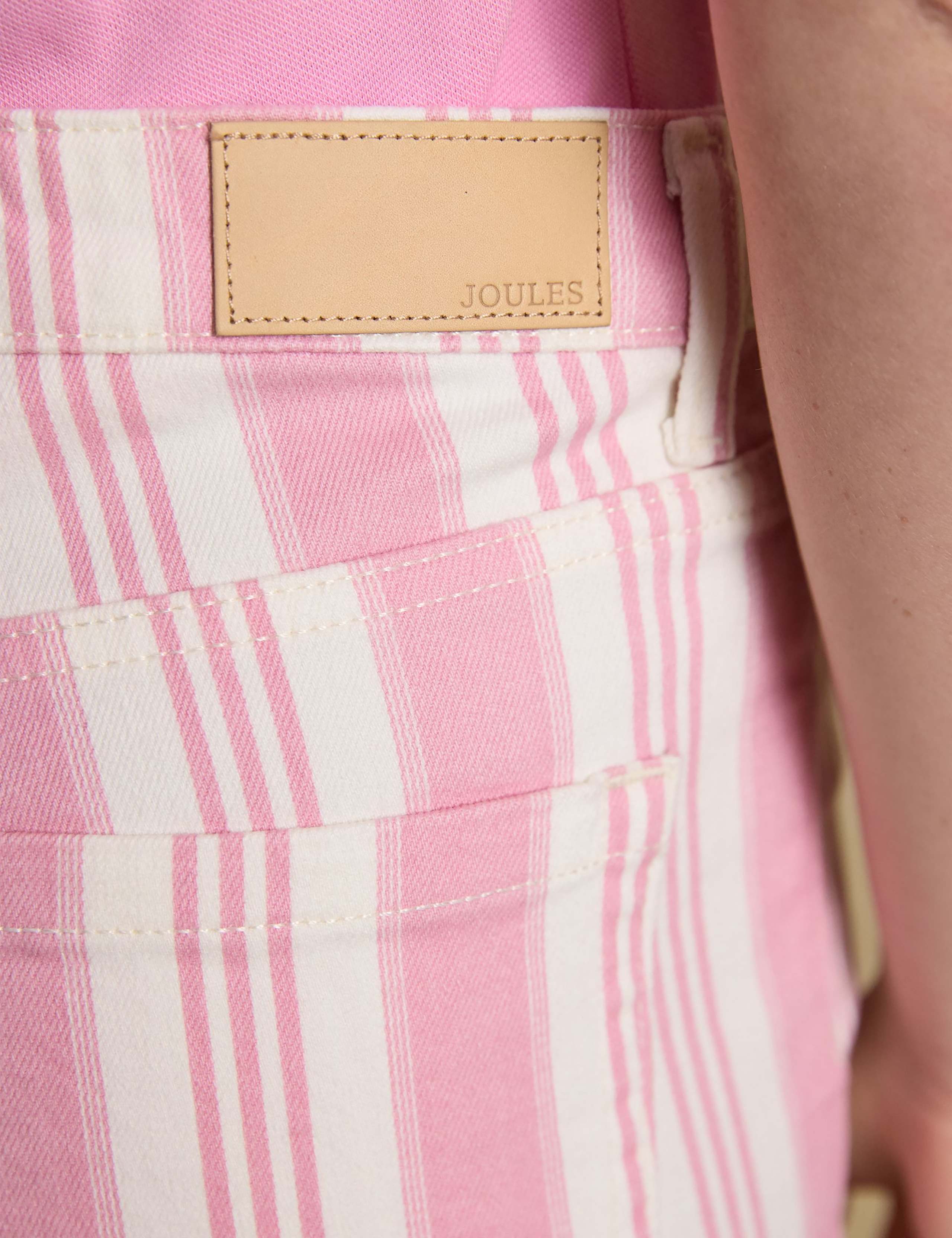 Mid Rise Striped Slim Straight Leg Jeans 6 of 6