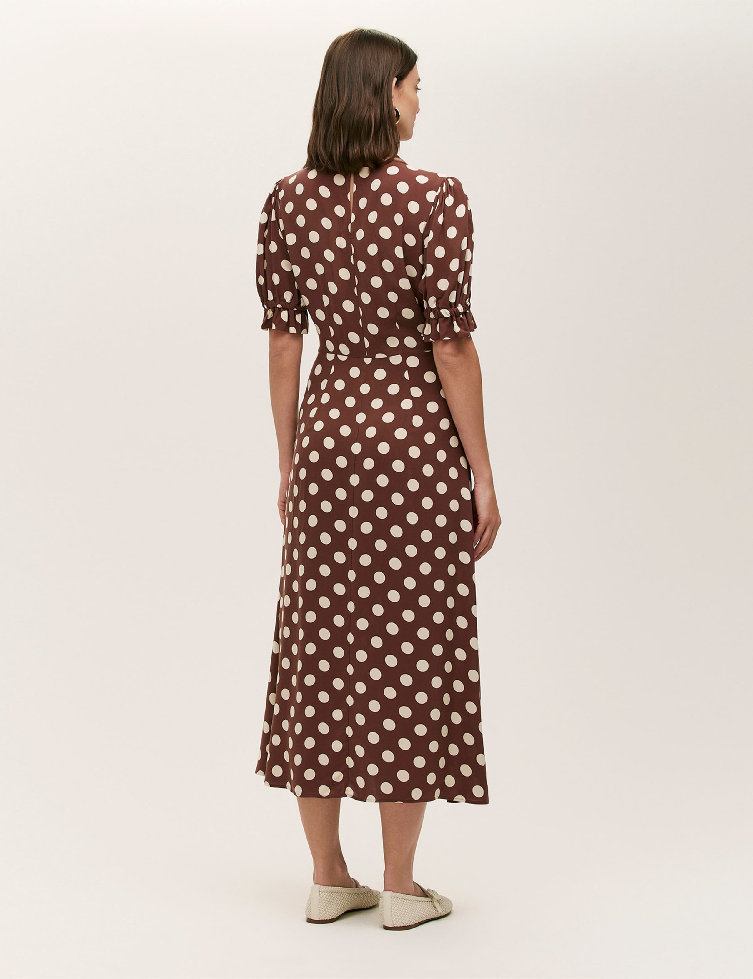 Polka Dot Midi Tea Dress 2 of 4