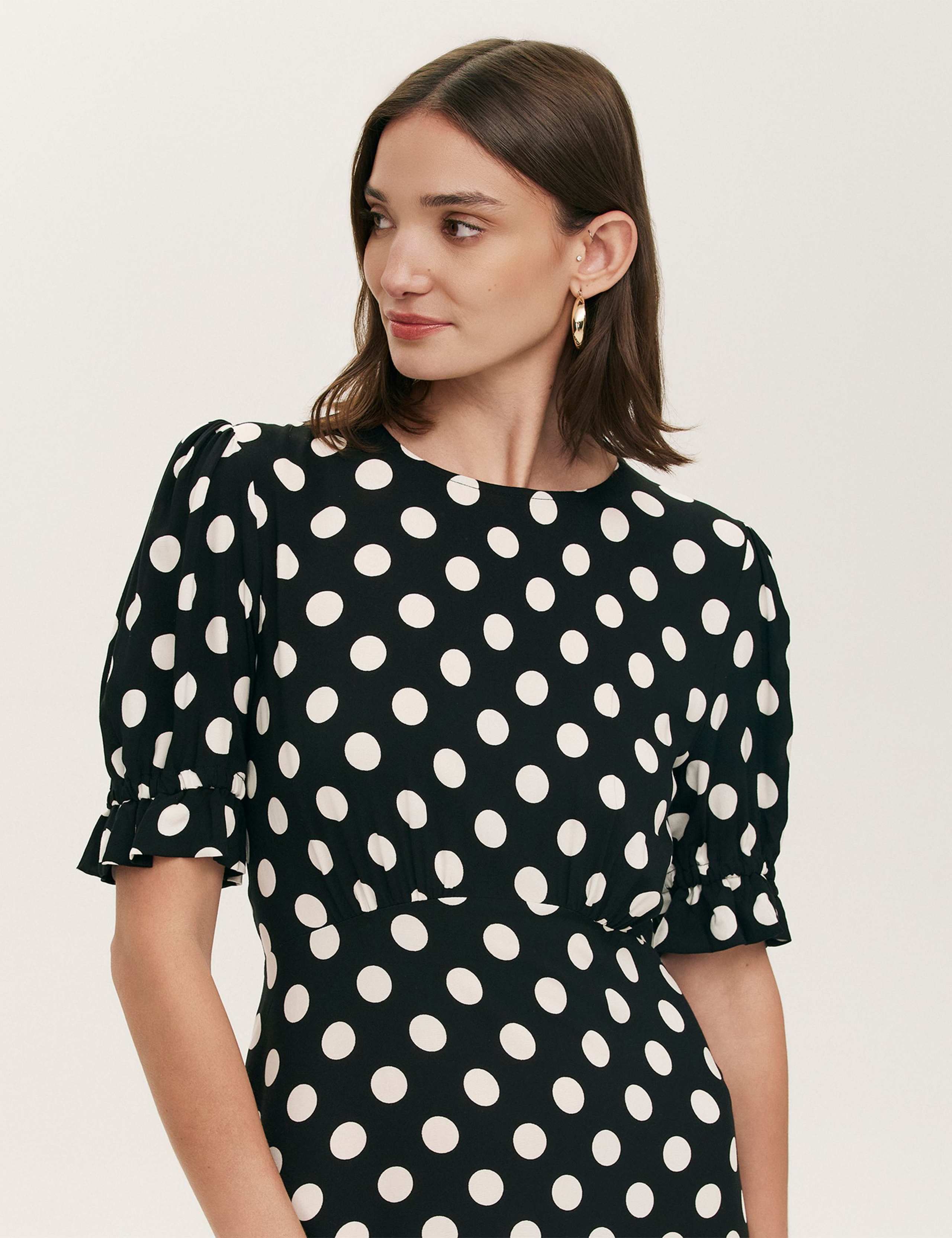 Polka Dot Midi Tea Dress 4 of 4