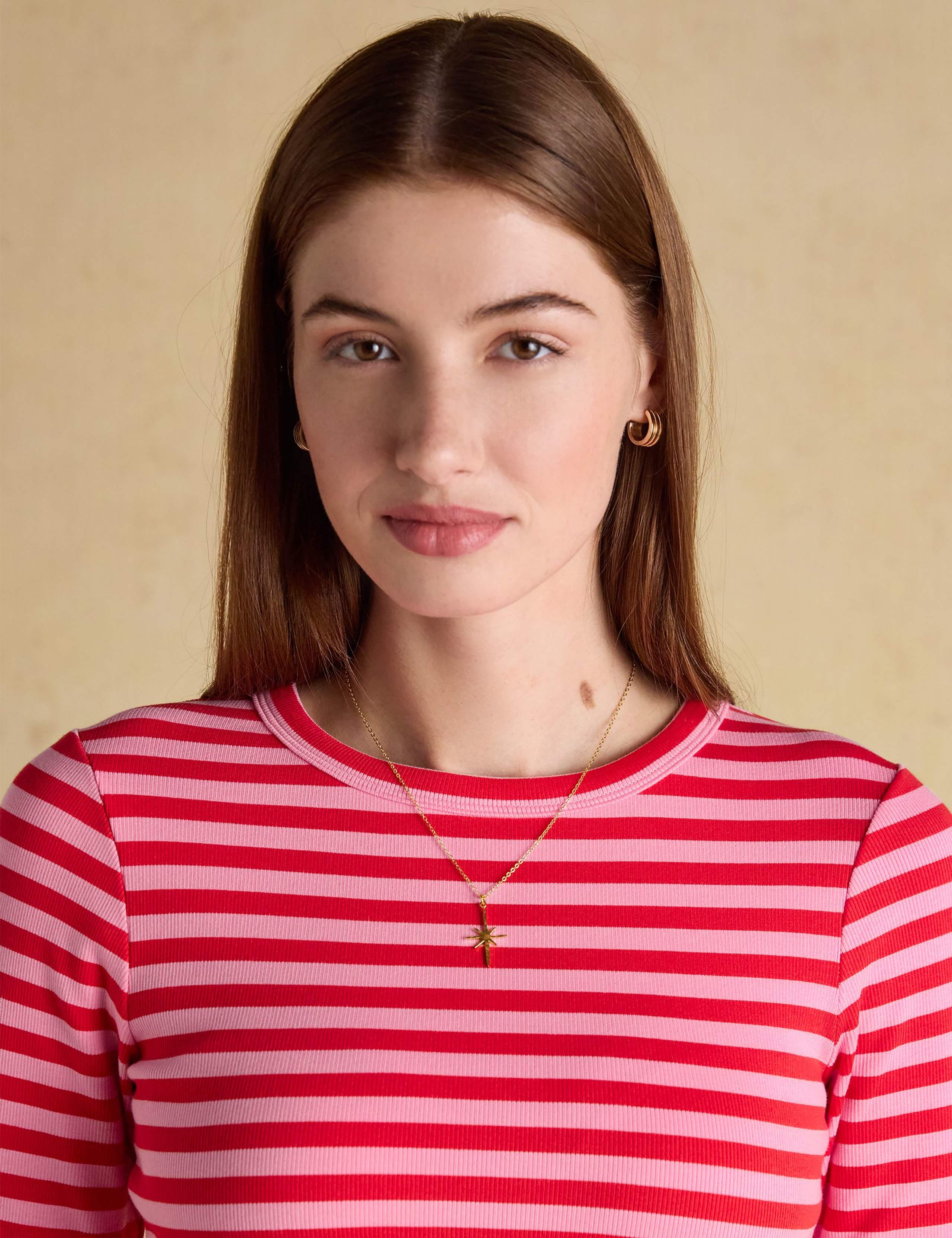 Cotton Rich Striped Ribbed Top 5 of 7