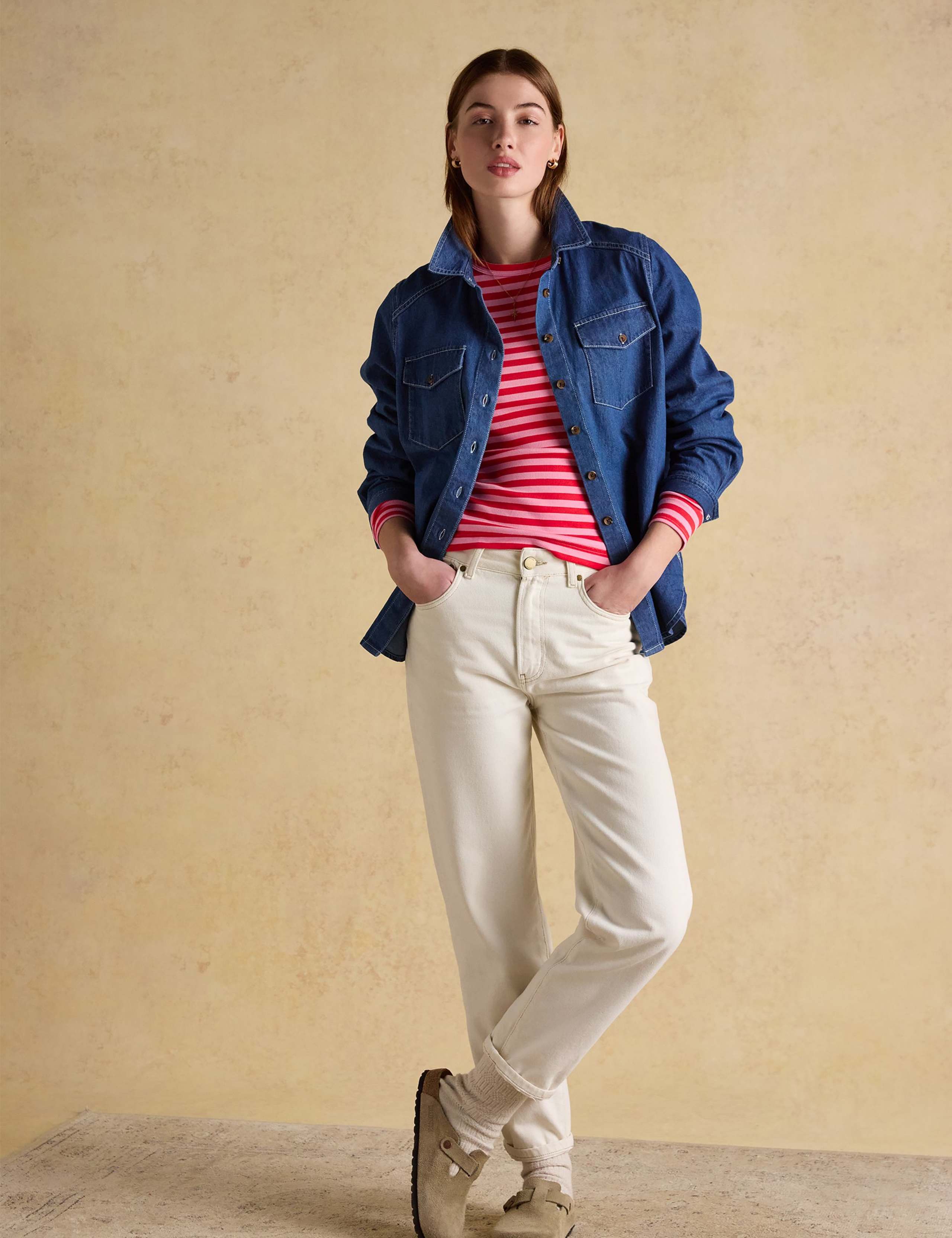 Cotton Rich Striped Ribbed Top 7 of 7