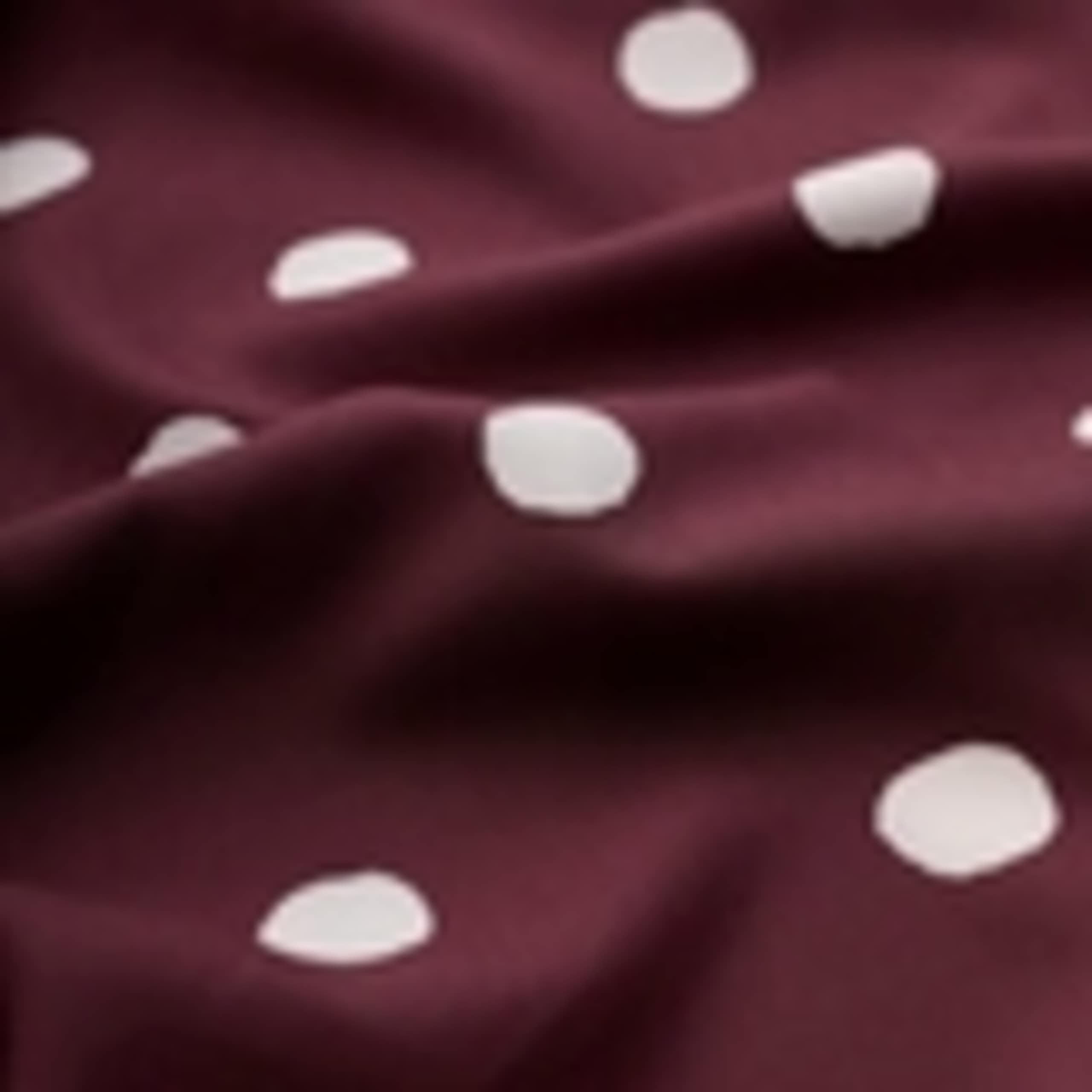 Scoop Neck Polka Dot Midi Waisted Dress 5 of 5