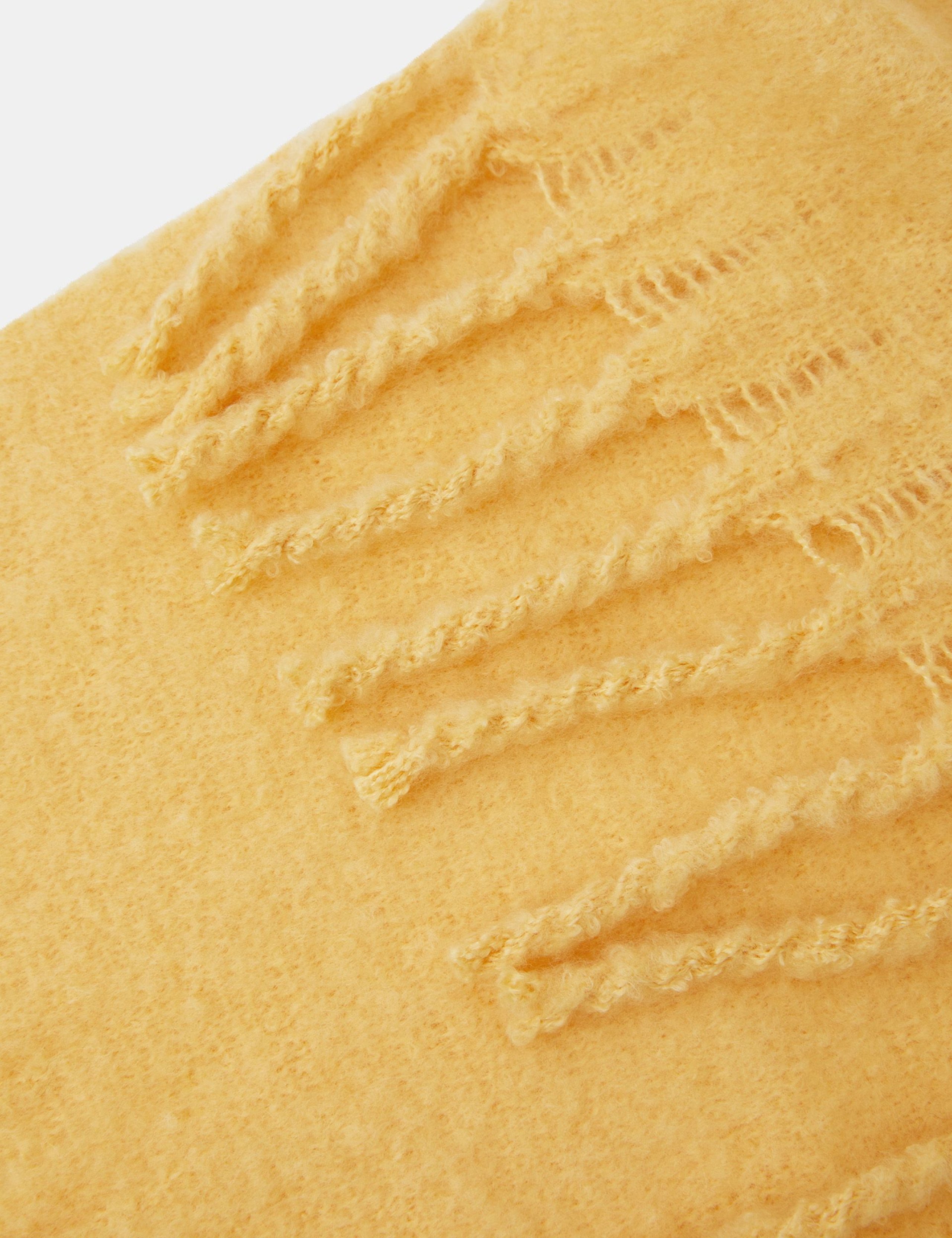 Textured Fringed Skinny Scarf 2 of 2