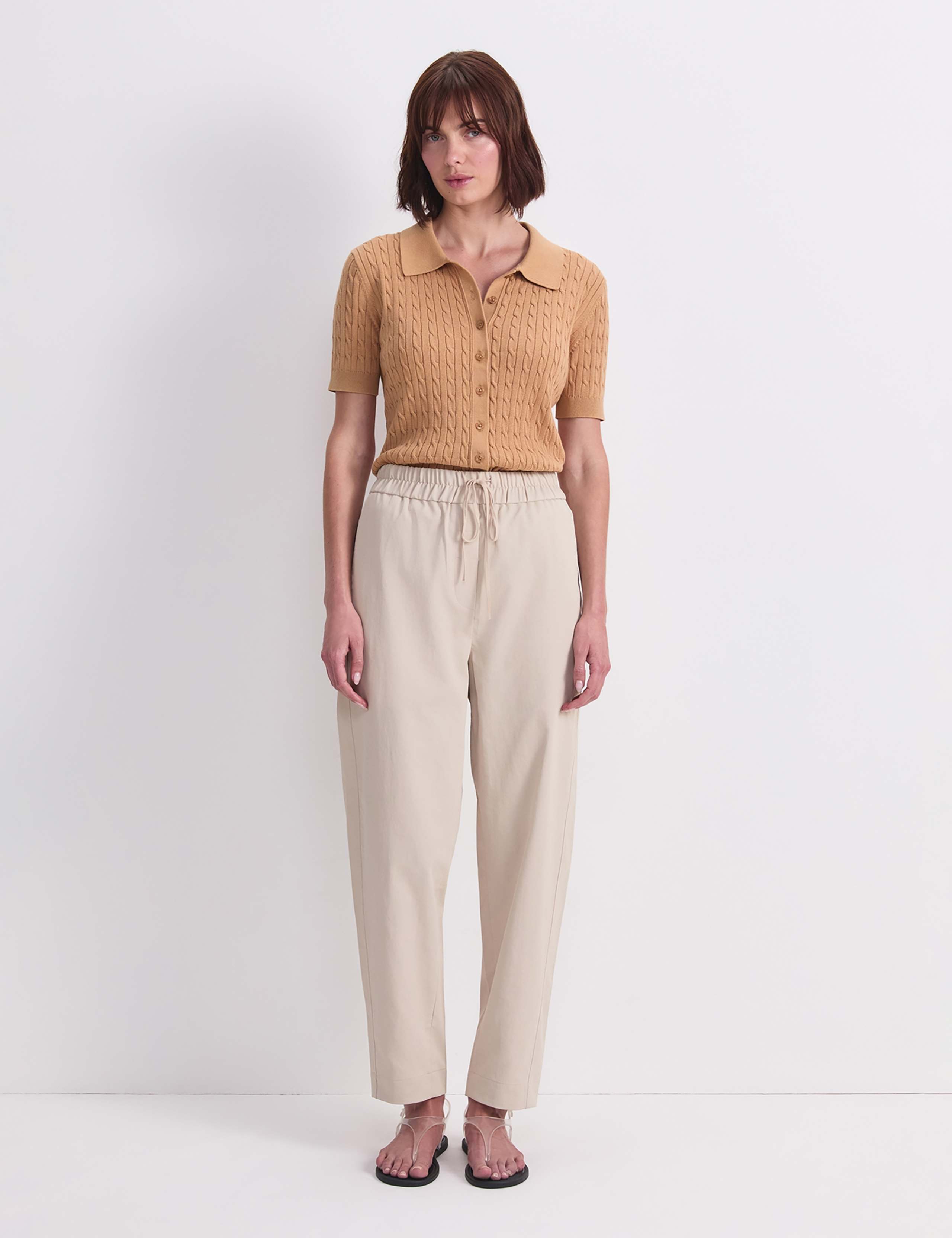 Barrel Leg Ankle Grazer Trousers 2 of 5