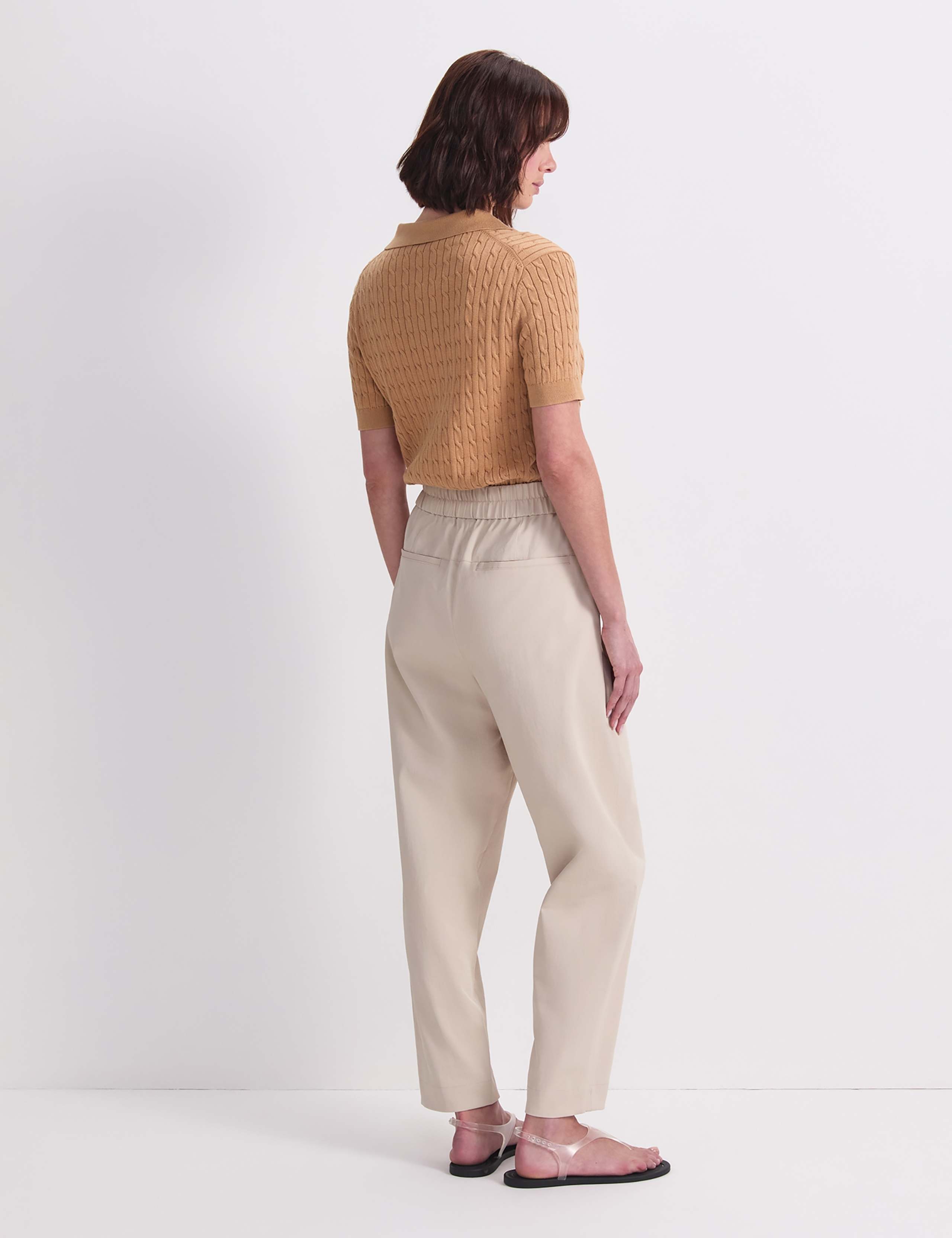Barrel Leg Ankle Grazer Trousers 3 of 5