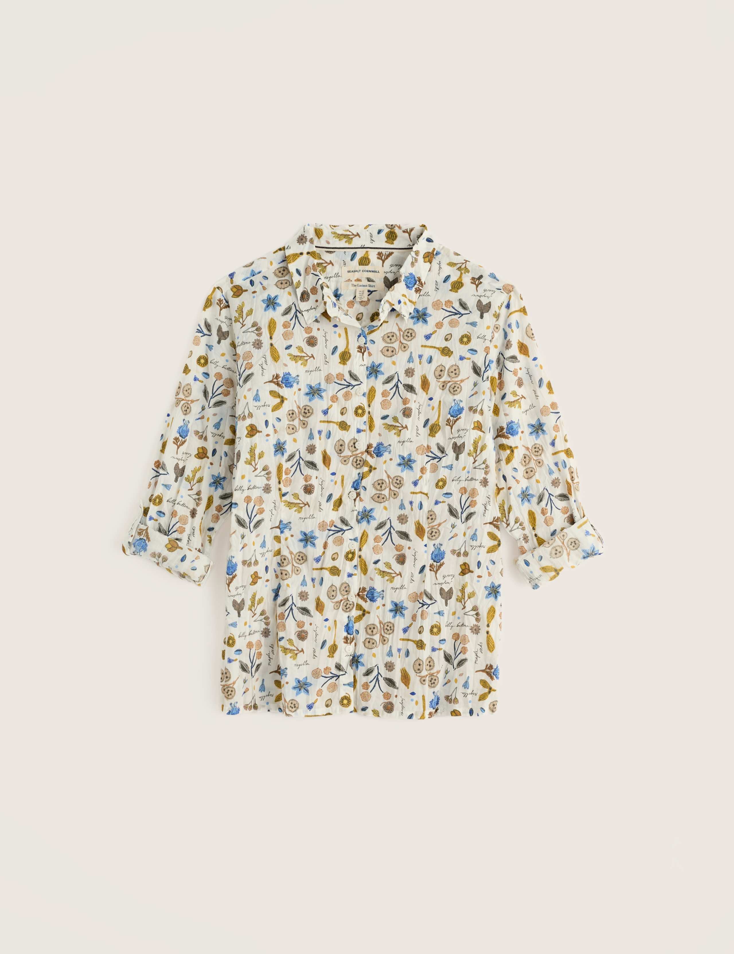 Pure Cotton Printed Crinkle Shirt 2 of 6