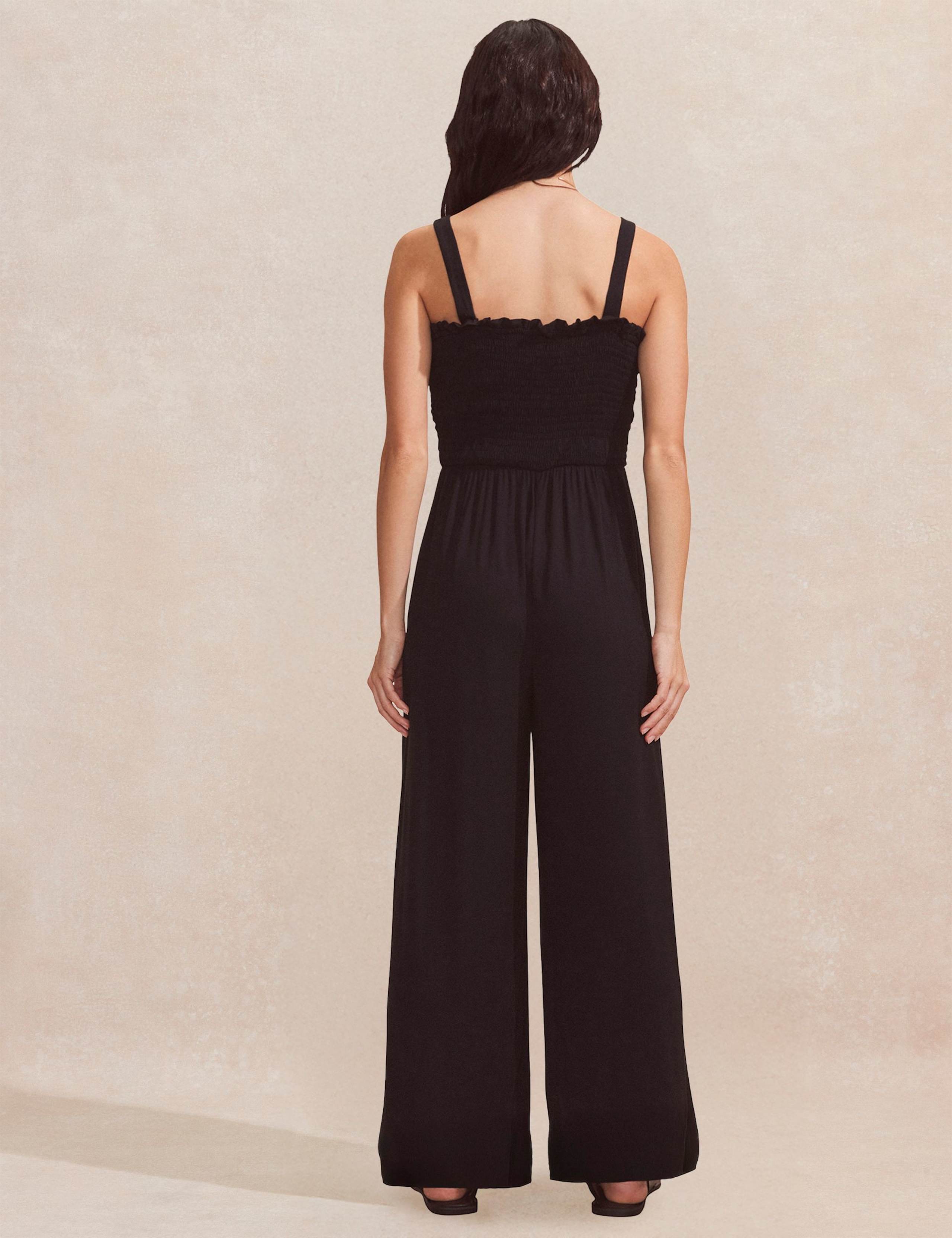 Jersey Sleeveless Wide Leg Jumpsuit 3 of 4
