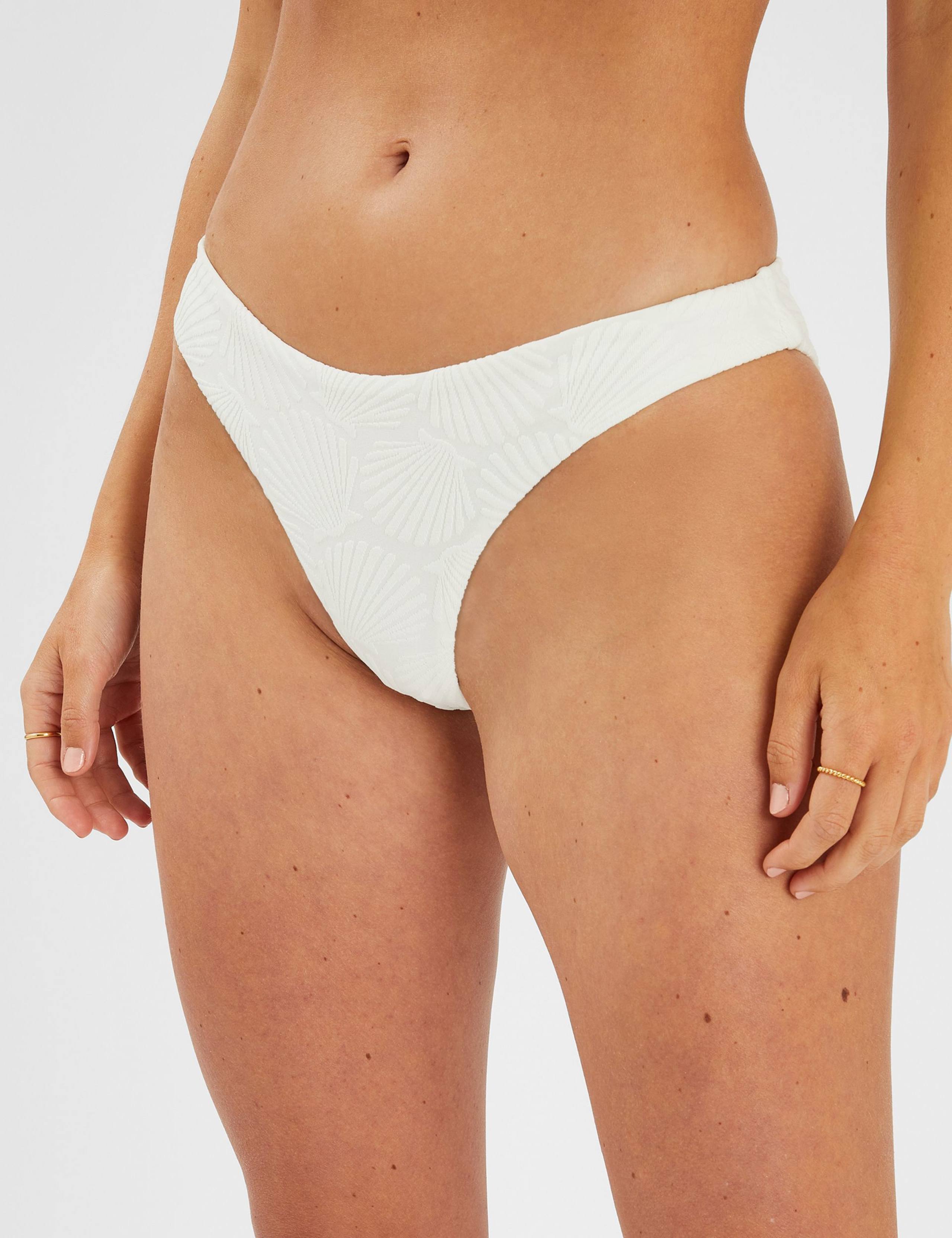 Shell Jacquard High Leg Bikini Bottoms 2 of 3