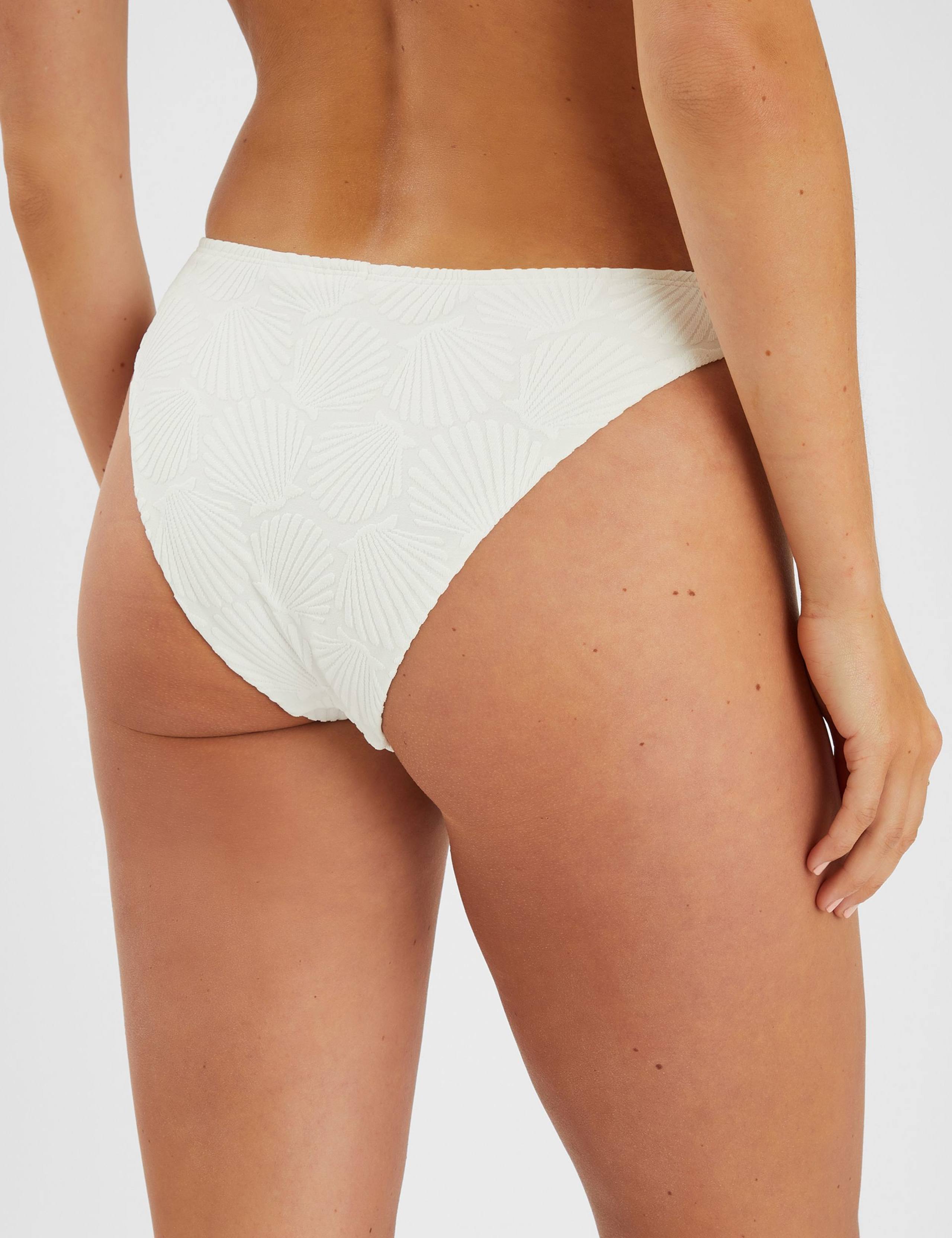 Shell Jacquard High Leg Bikini Bottoms 3 of 3