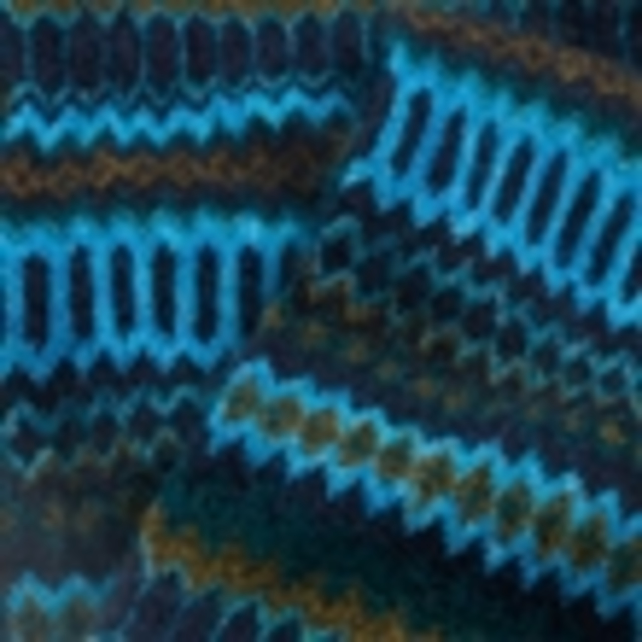 Mohair Blend Knitted Jacquard Skinny Scarf 4 of 4