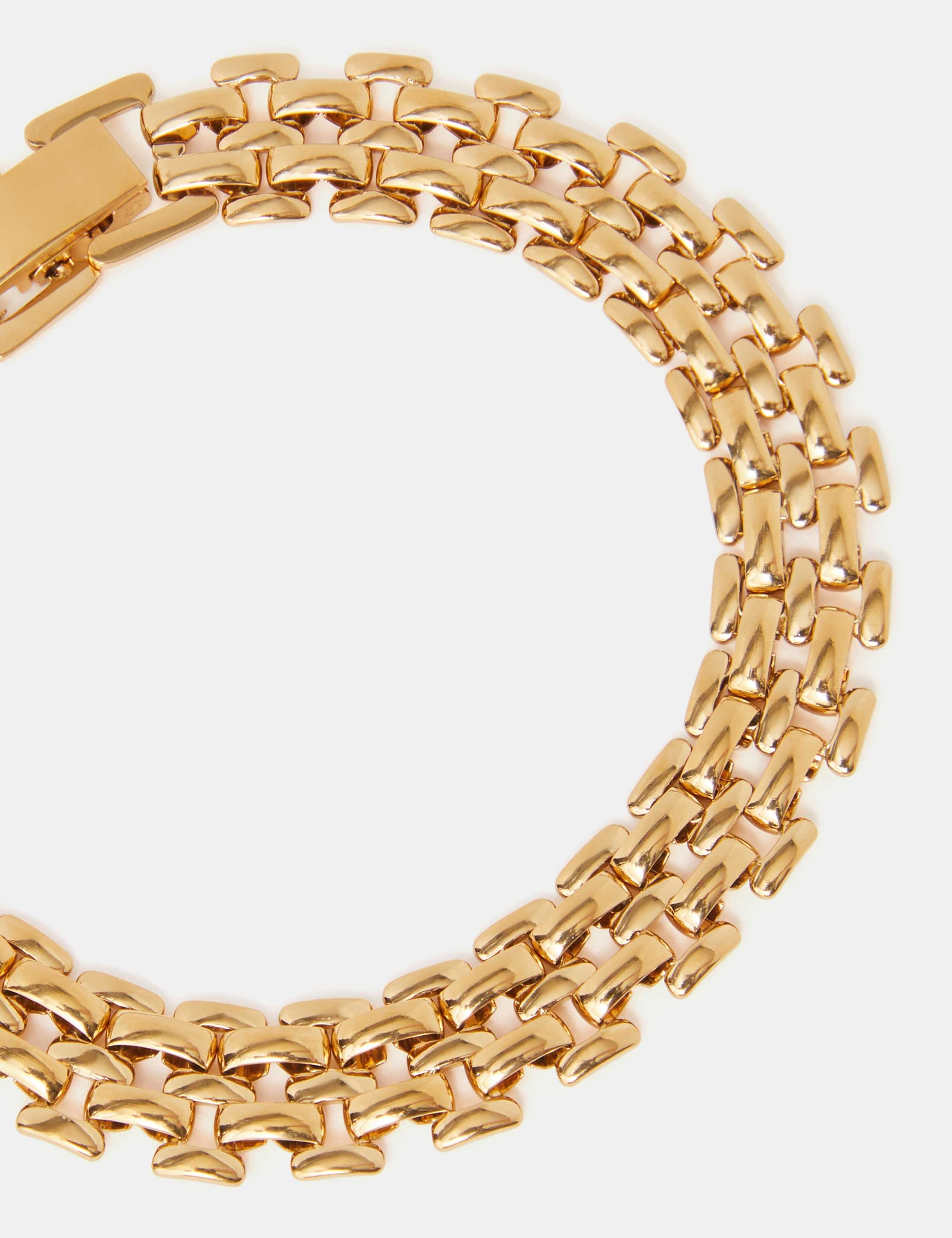 14ct Gold Plated Watch Link Bracelet 2 of 3