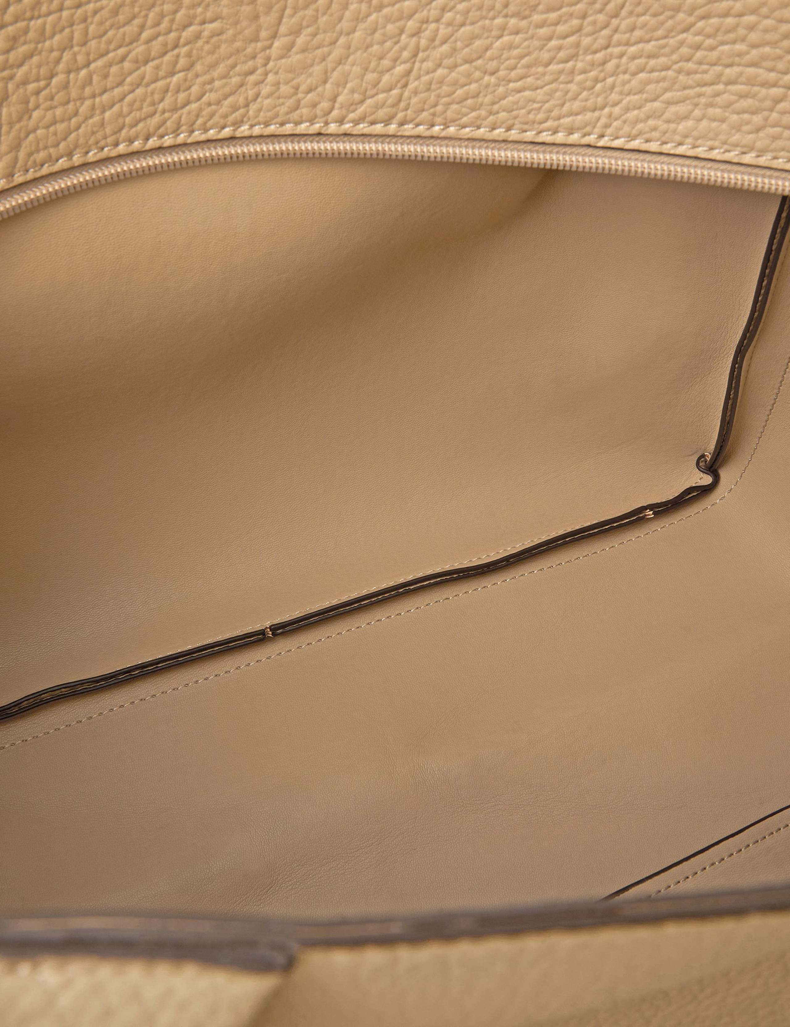 Faux Leather Pleated Shoulder Bag 4 of 4