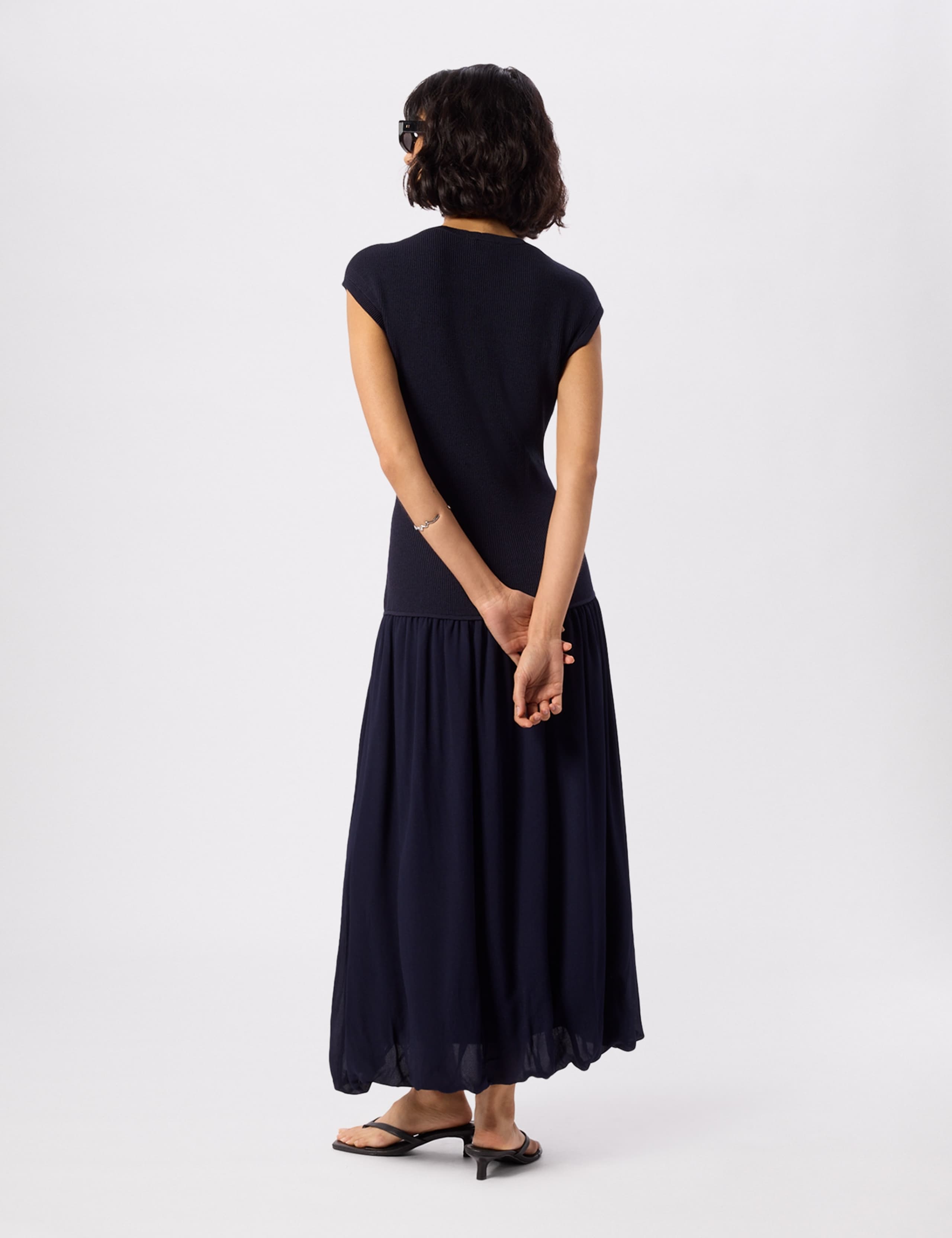 Textured Midi Knitted Dress 2 of 5