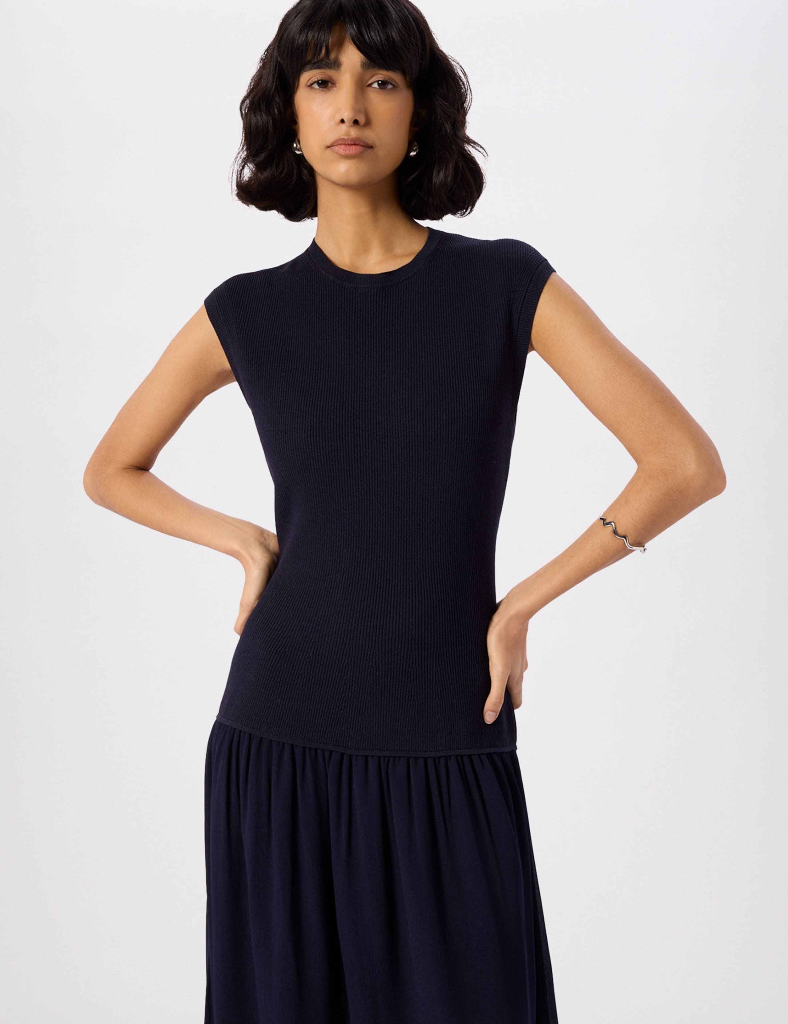 Textured Midi Knitted Dress 3 of 5