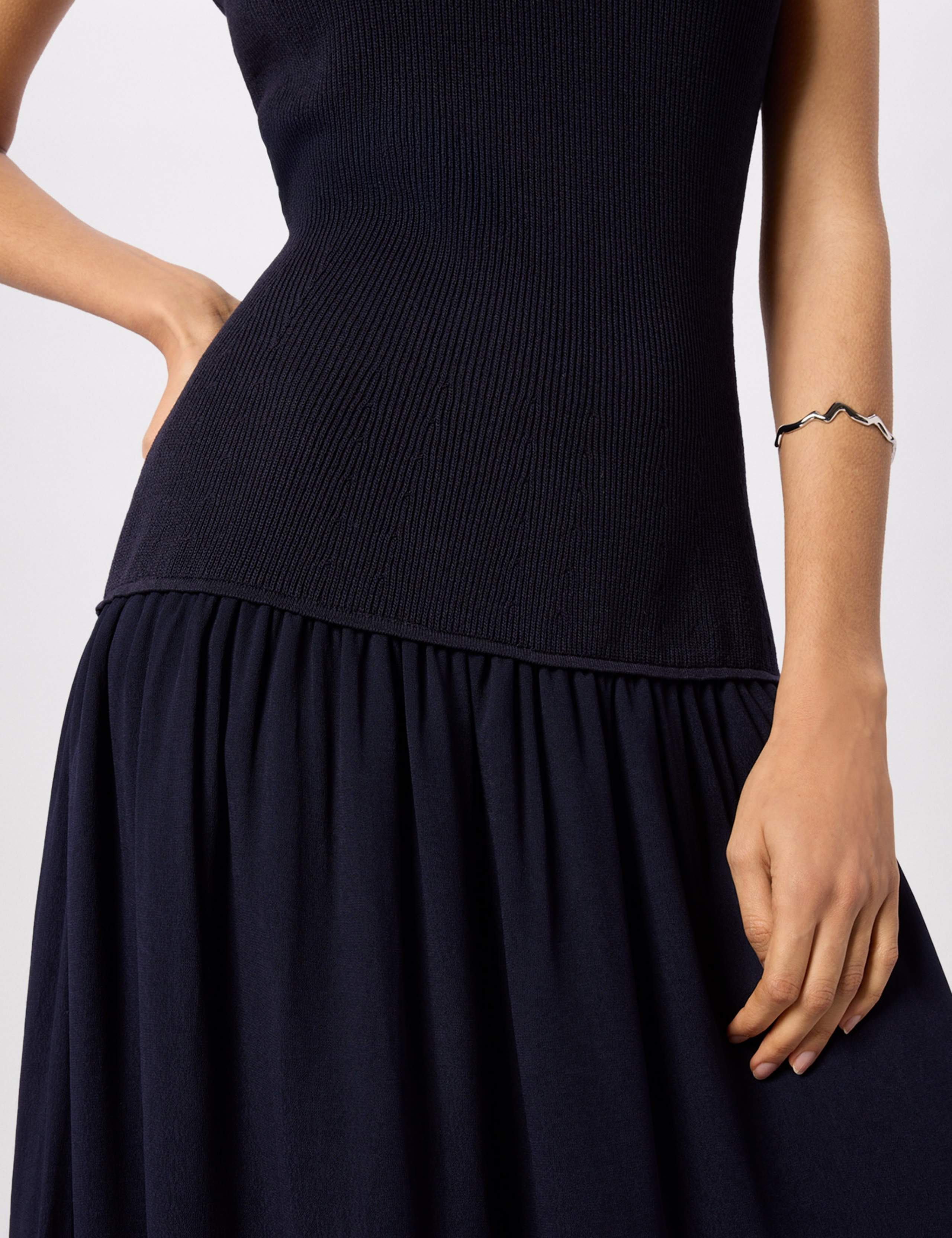 Textured Midi Knitted Dress 5 of 5