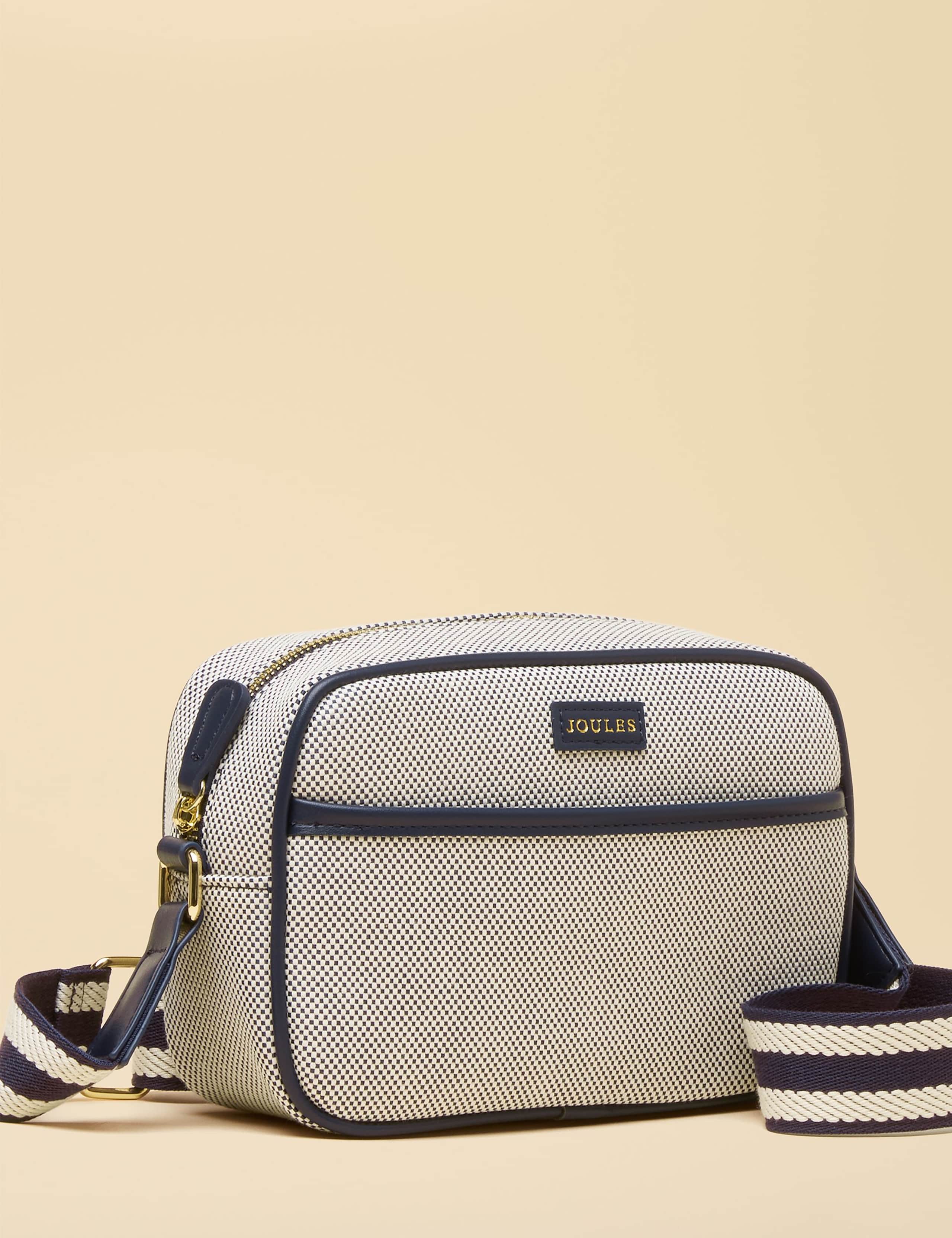 Canvas Webbing Strap Cross Body Bag 2 of 8